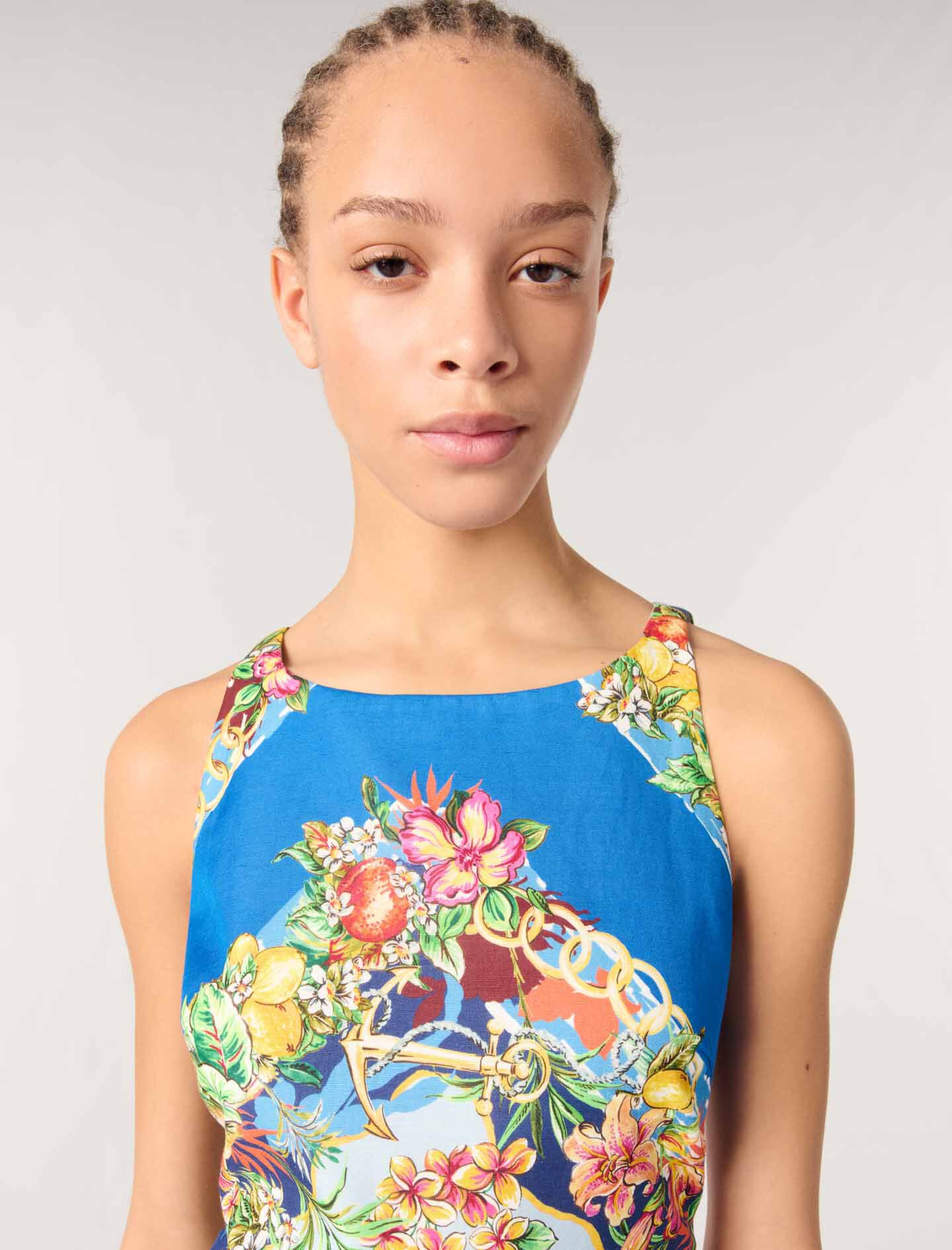 Patterned shift dress