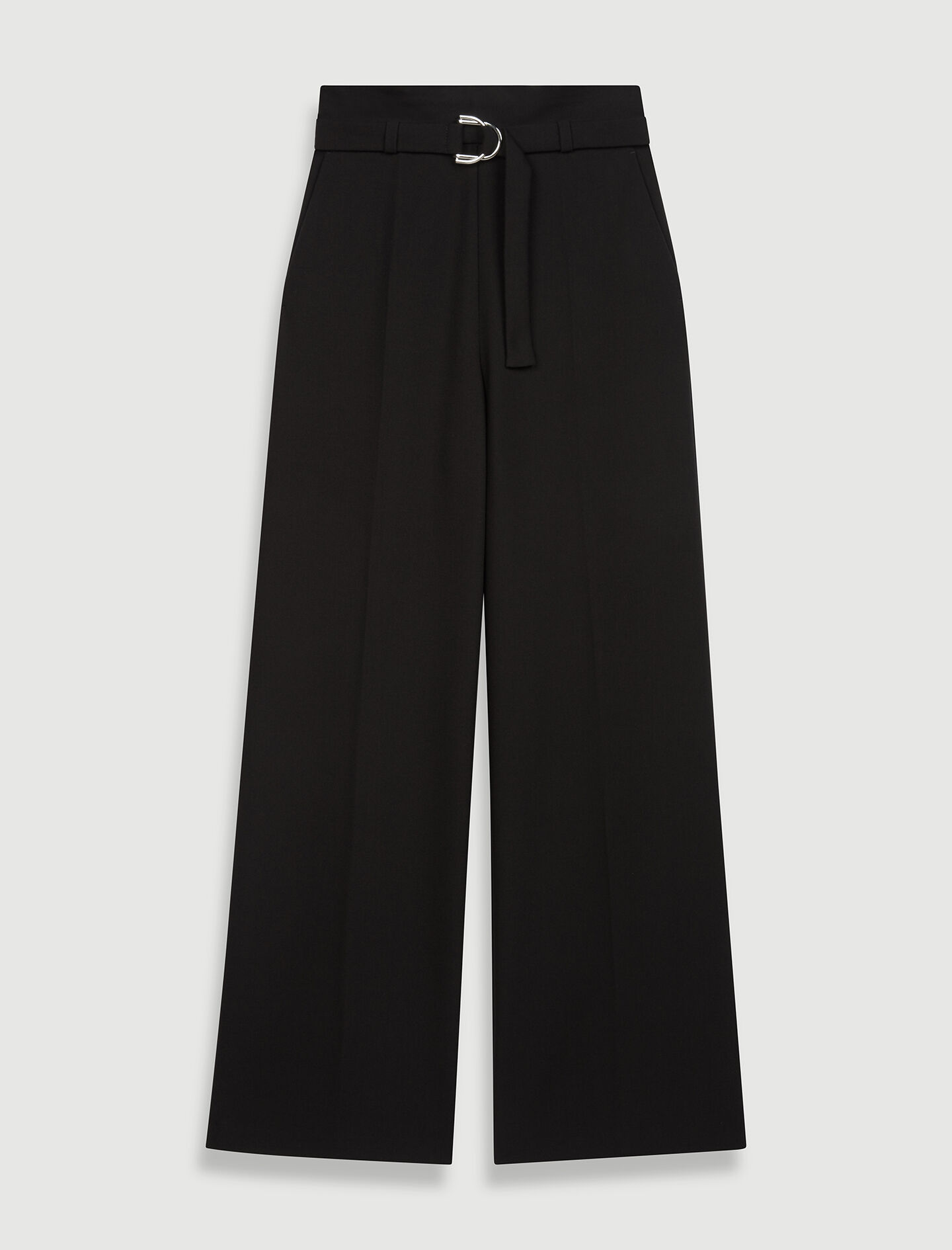 Wide belted trousers