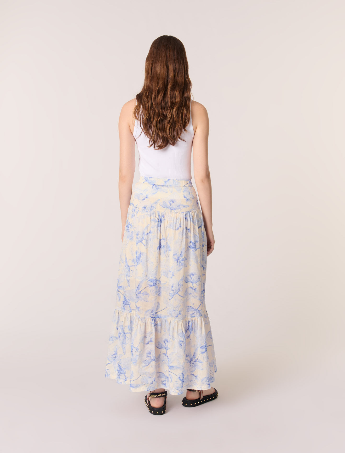 Floral maxi skirt