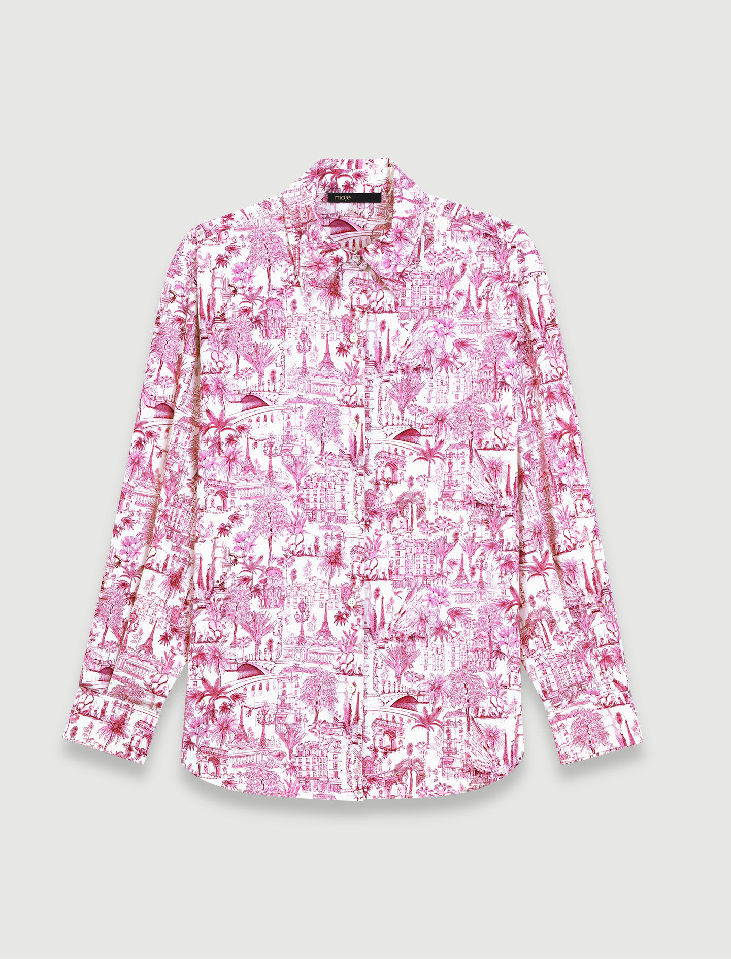 Oversize patterned shirt
