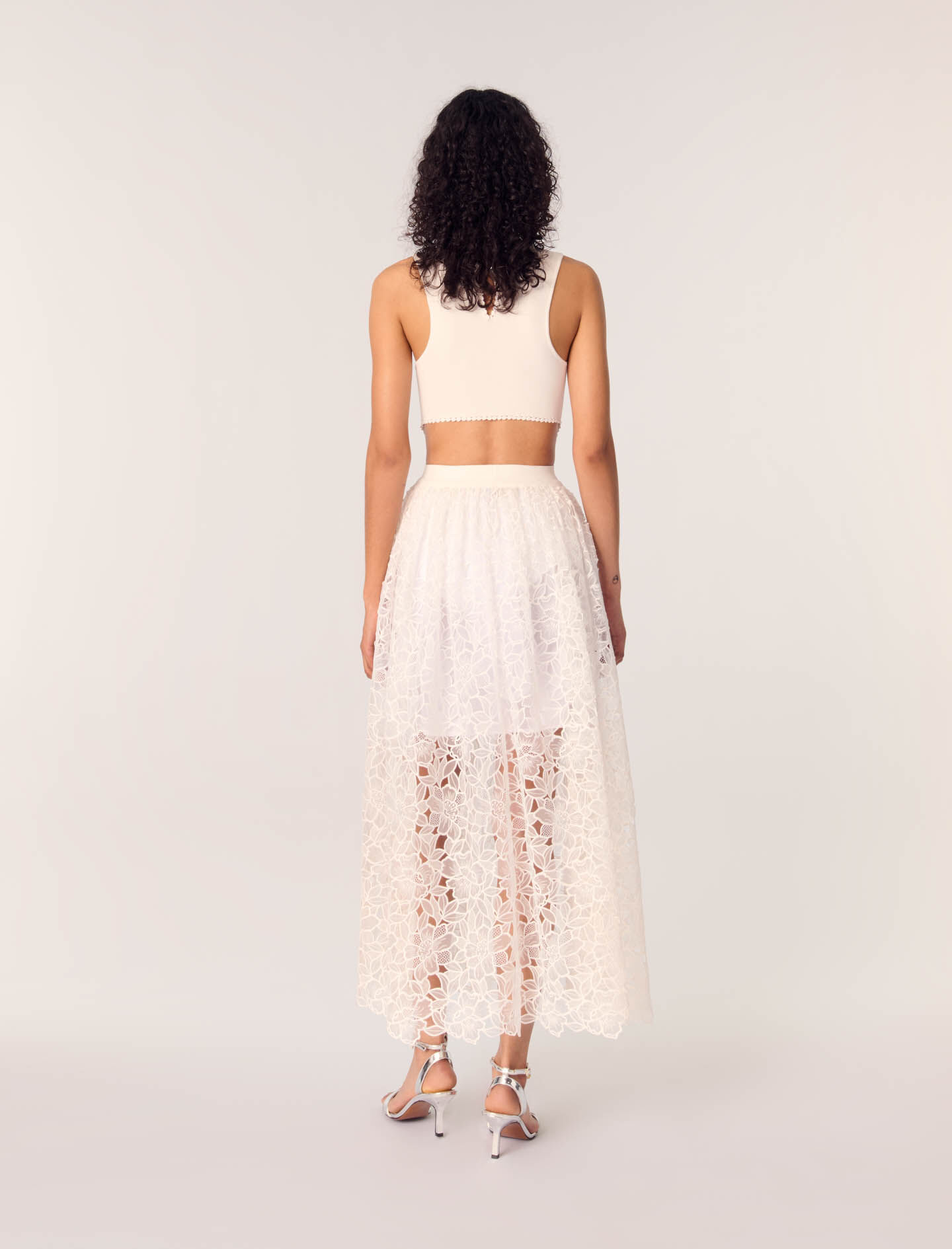 Backless jewellery neck bodysuit