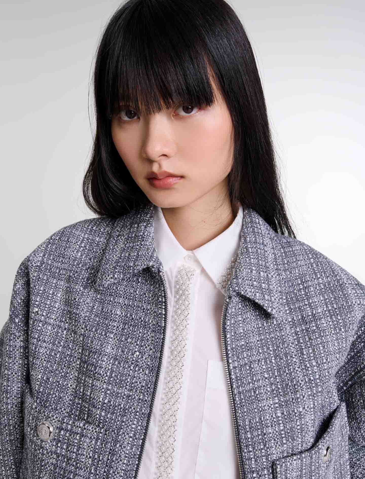 Short tweed jacket