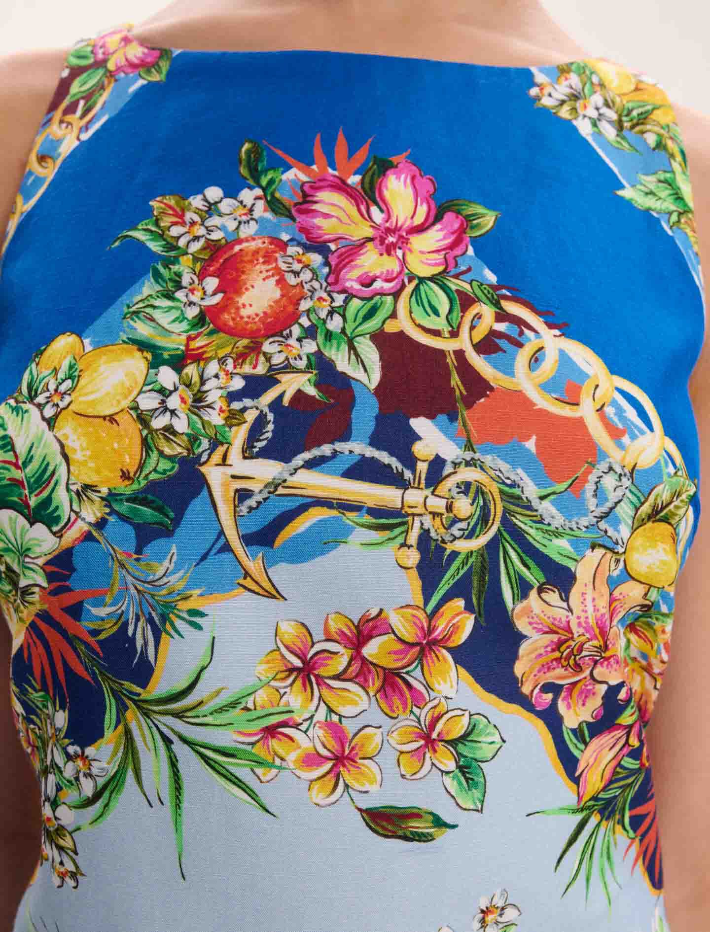 Patterned shift dress