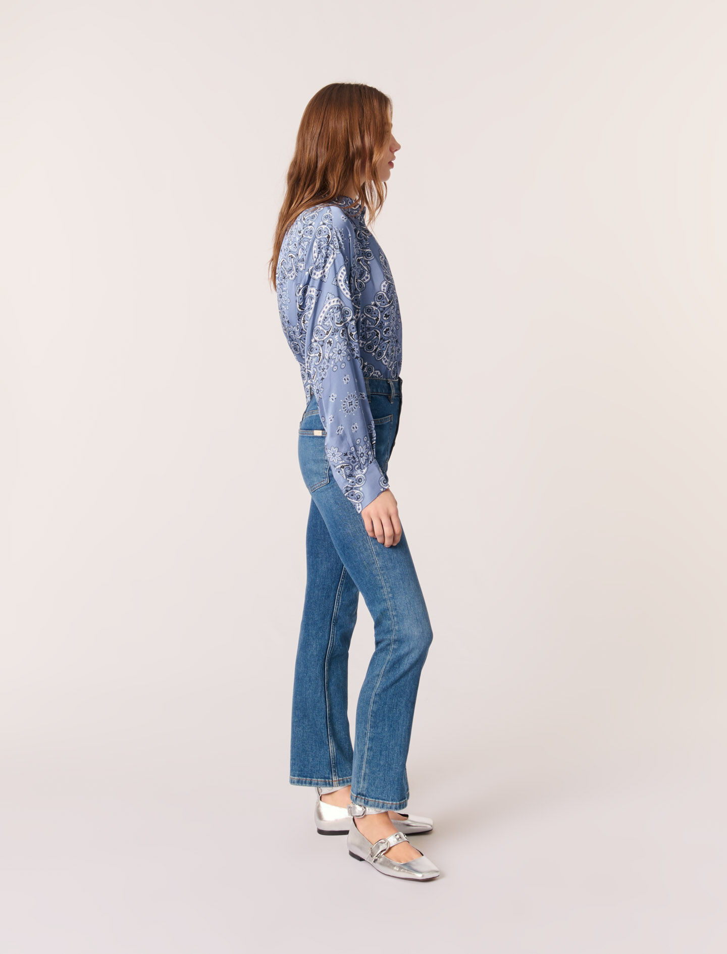 Flowing printed shirt