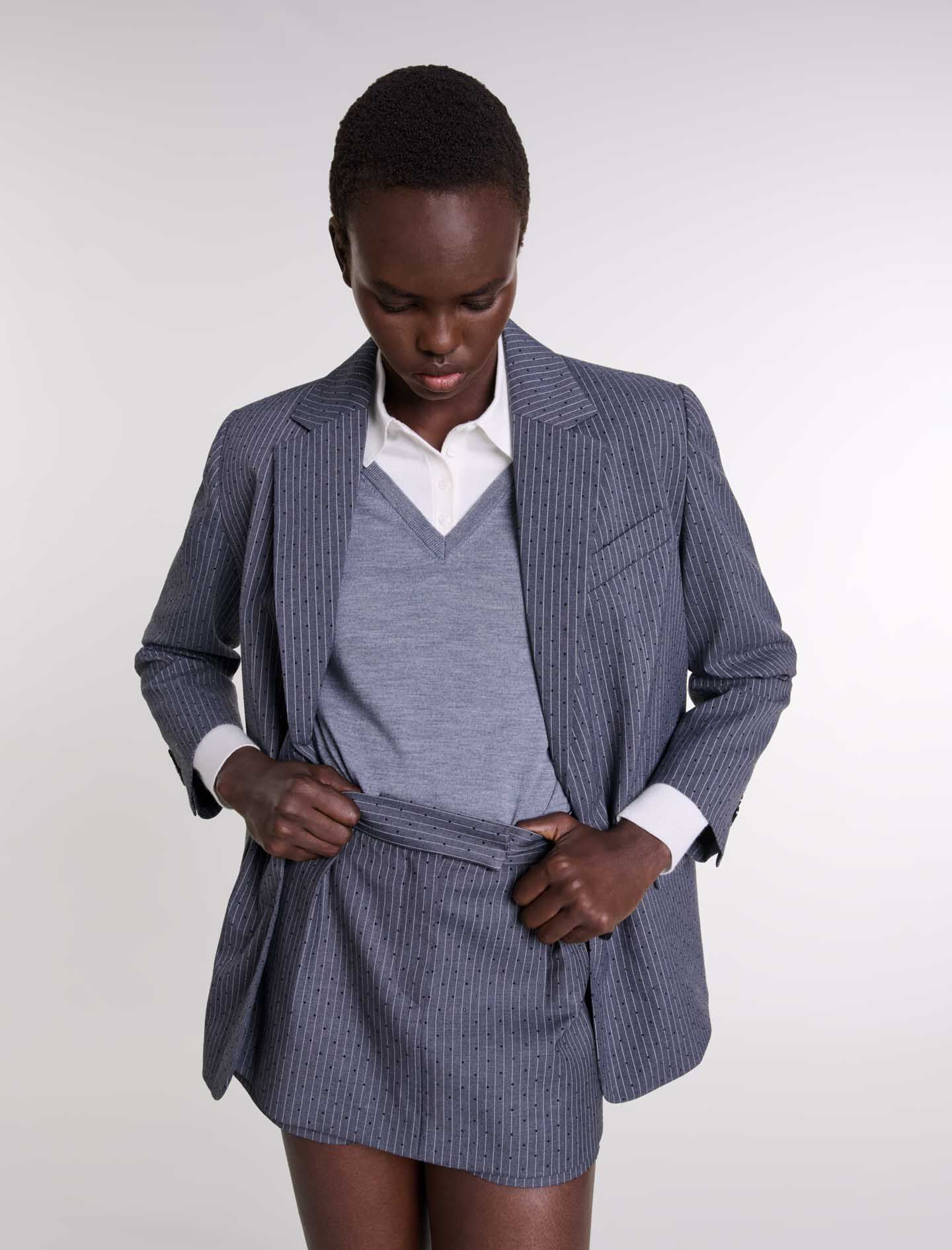 Rhinestone layered skort