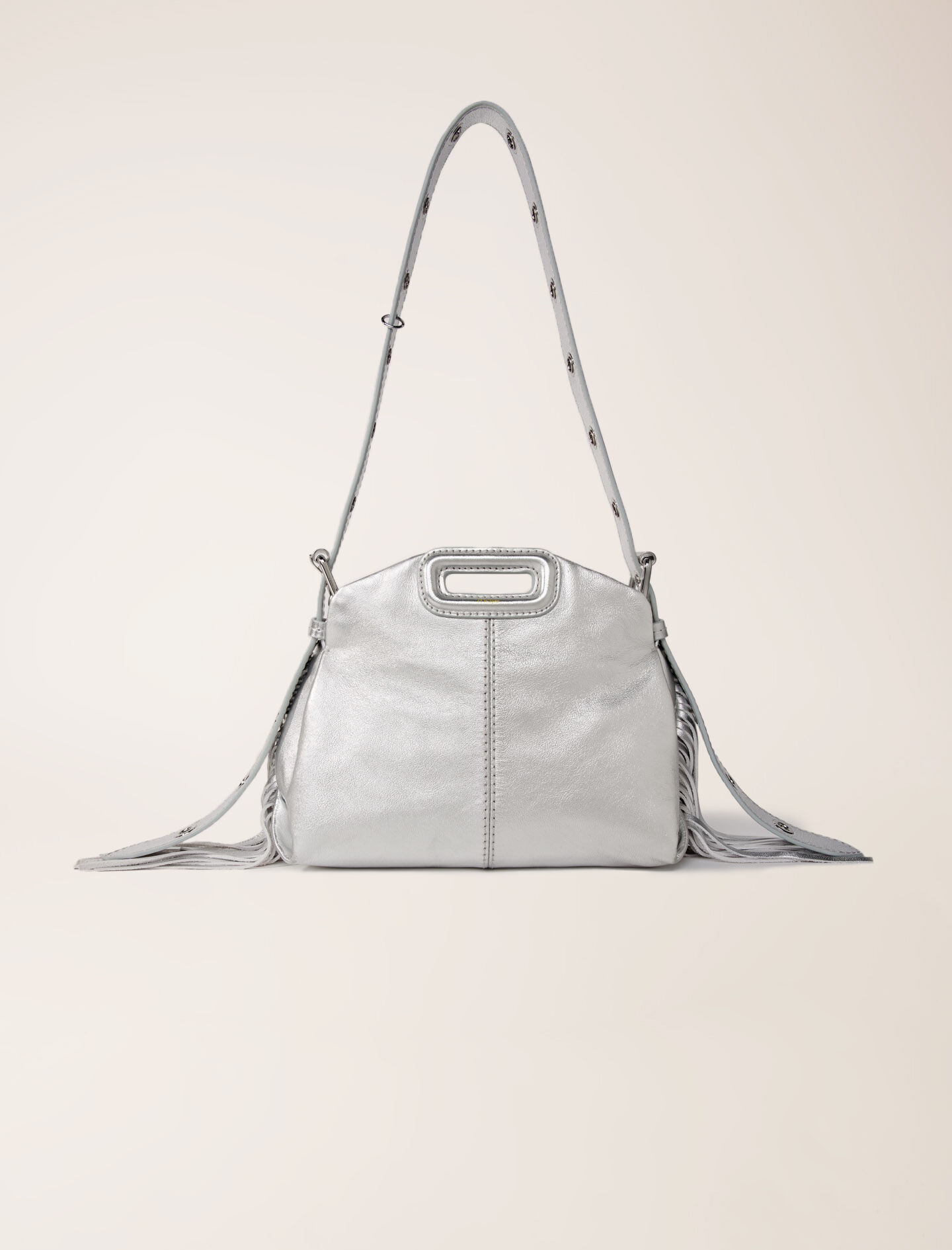 Plain leather mini Miss M bag