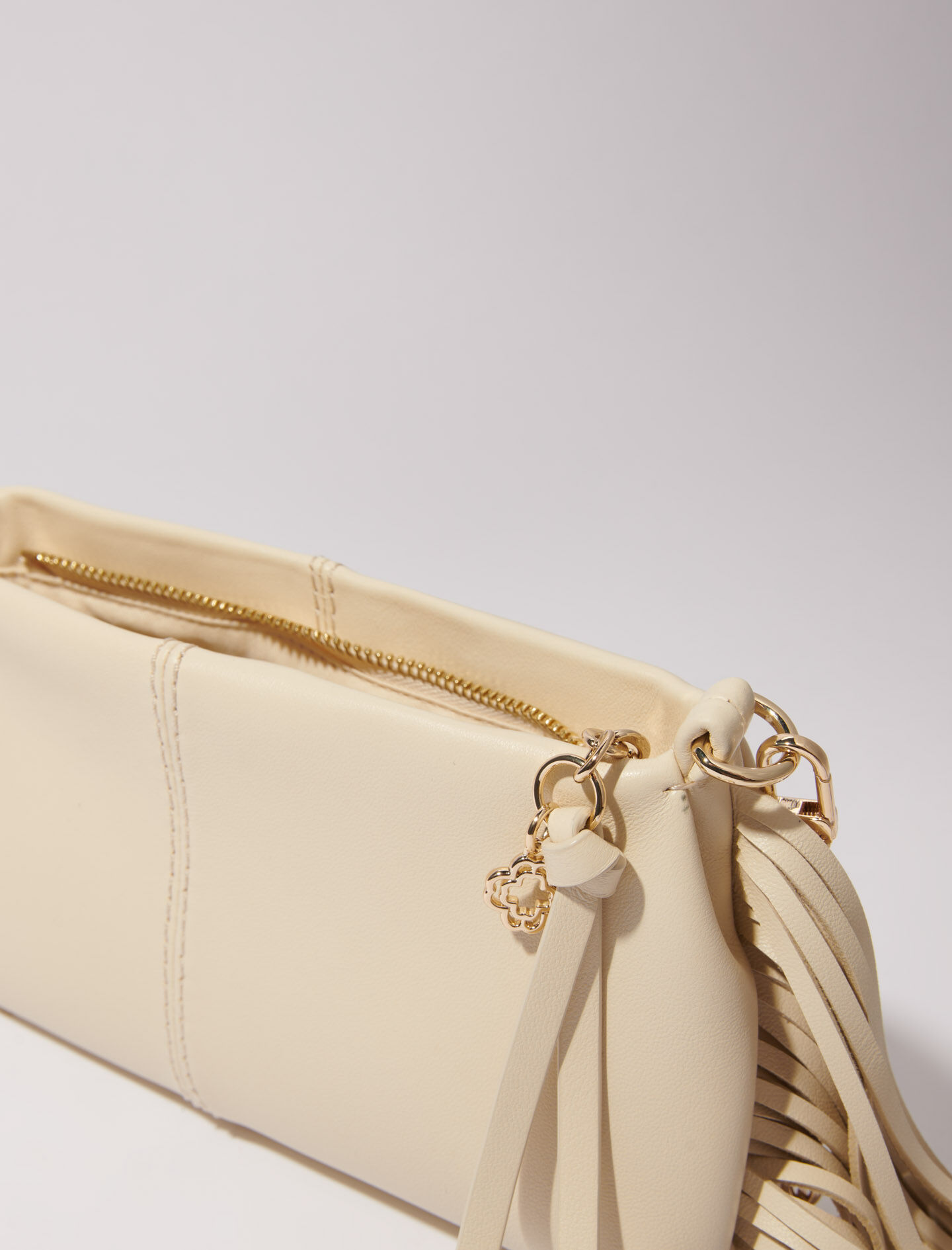 Miss M Pouch denim clutch bag