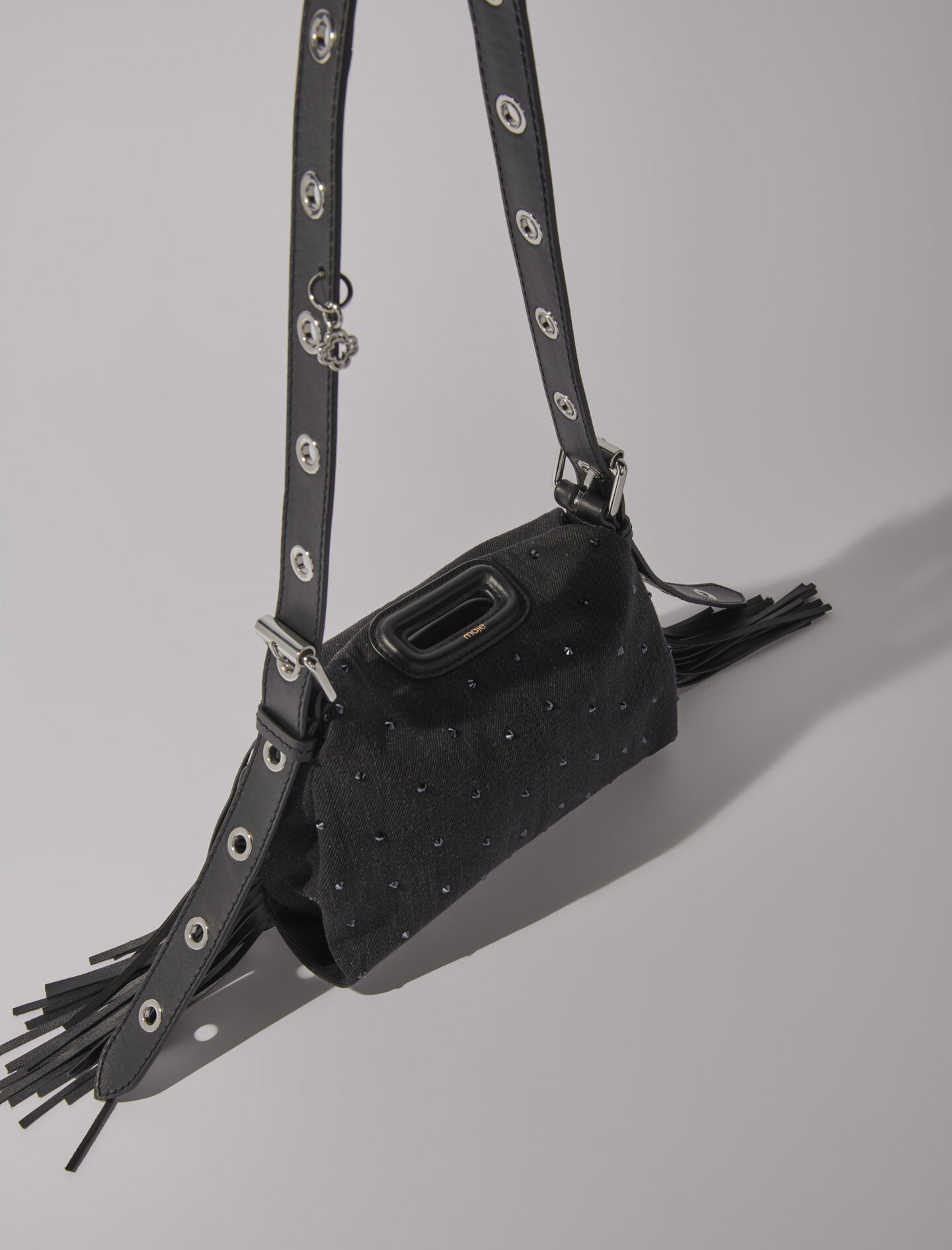 Miss M Mini bag in rhinestone denim