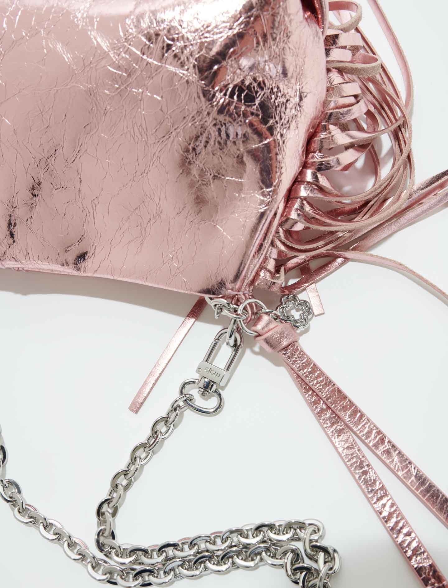 Miss M Pouch denim clutch bag