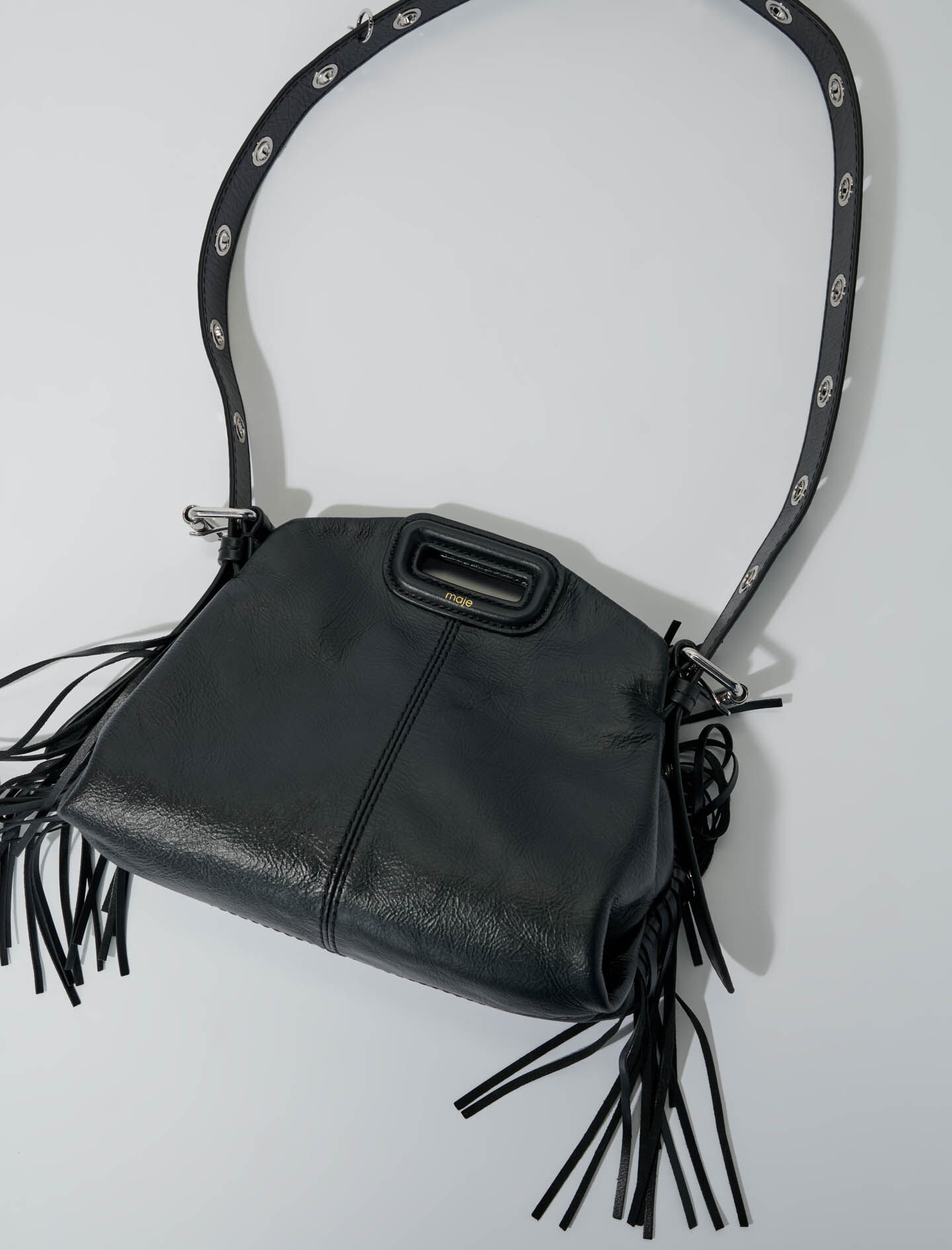 Crackle leather mini Miss M bag