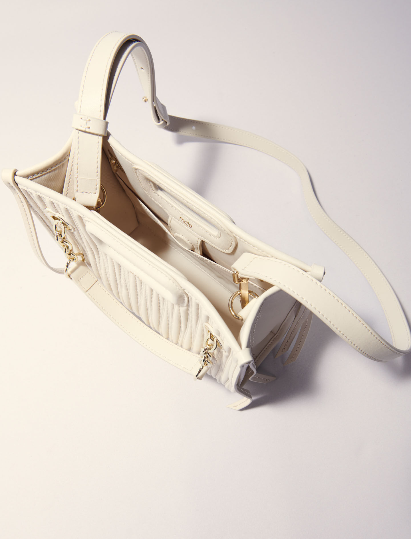 Mini quilted leather tote bag