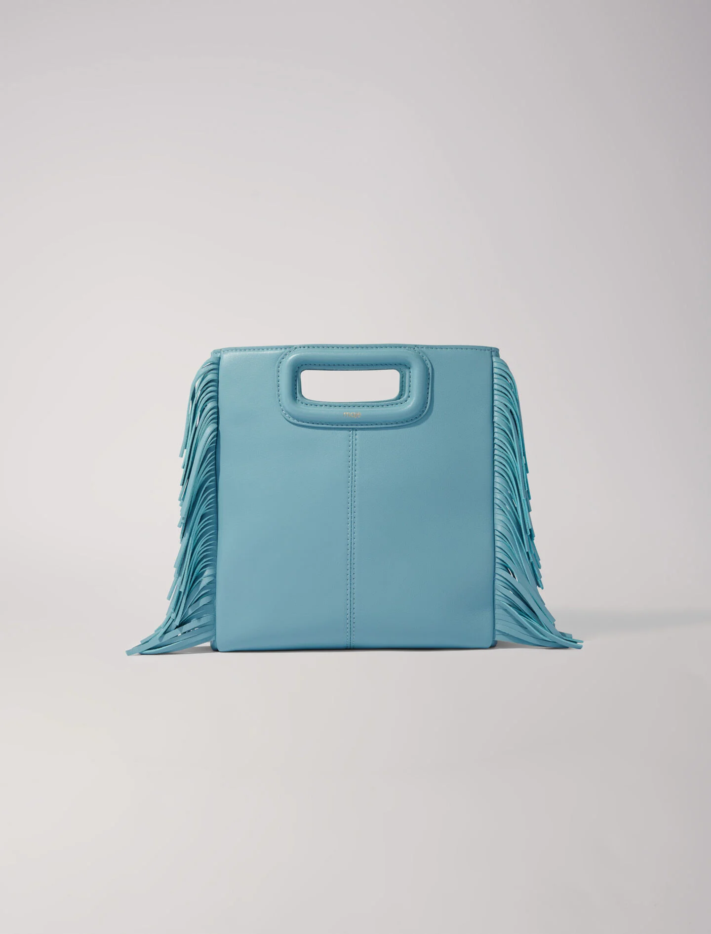 Crackled leather M bag