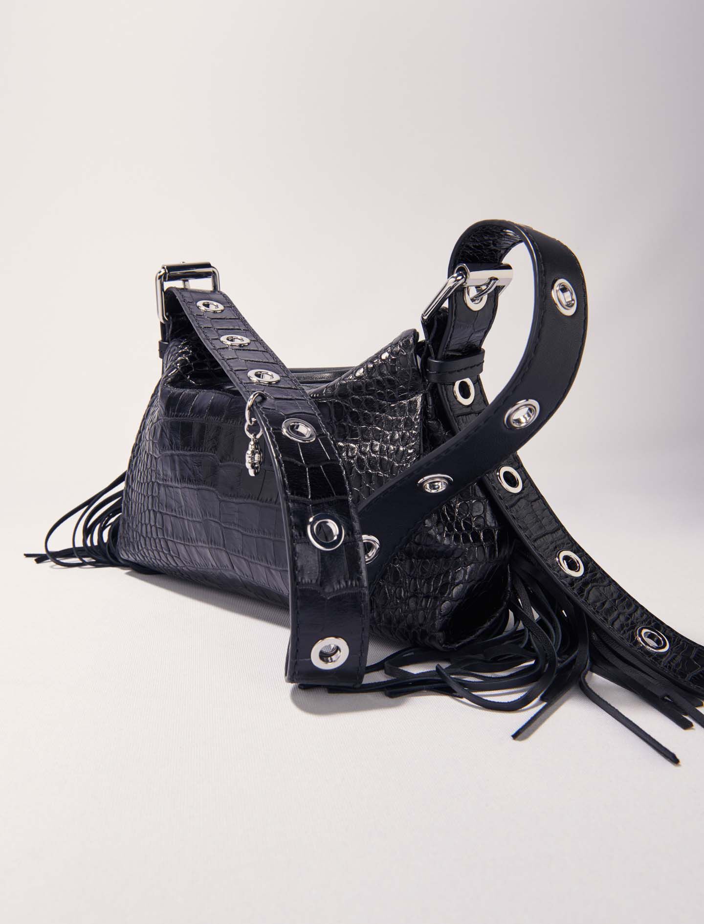 Miss M Mini embossed leather bag