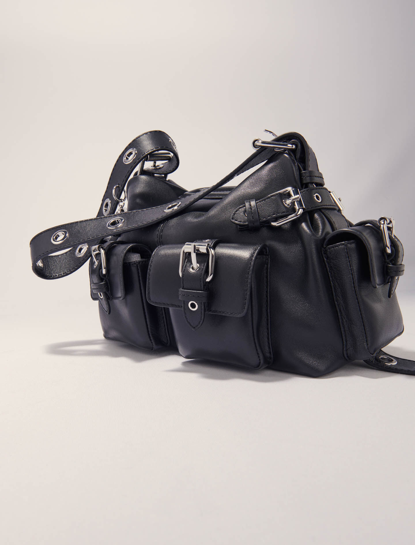 Miss M cargo bag in leather