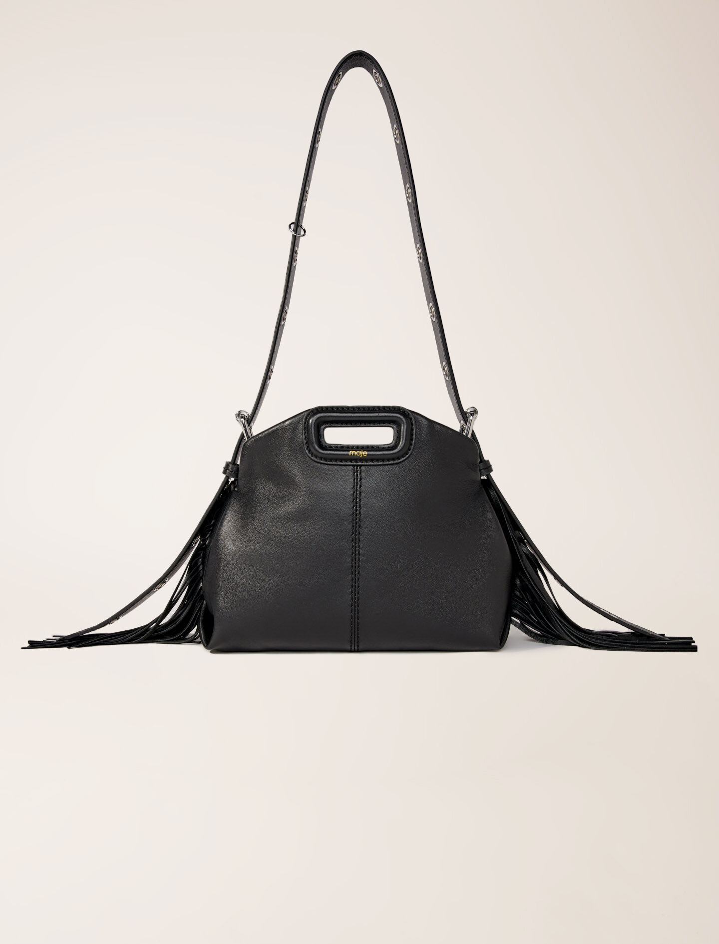 Plain leather mini Miss M bag