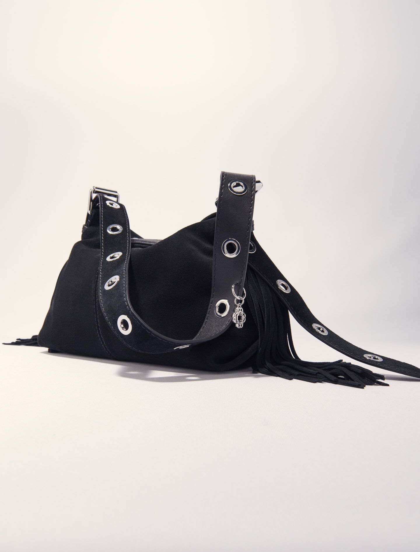 Miss M suede studded bag