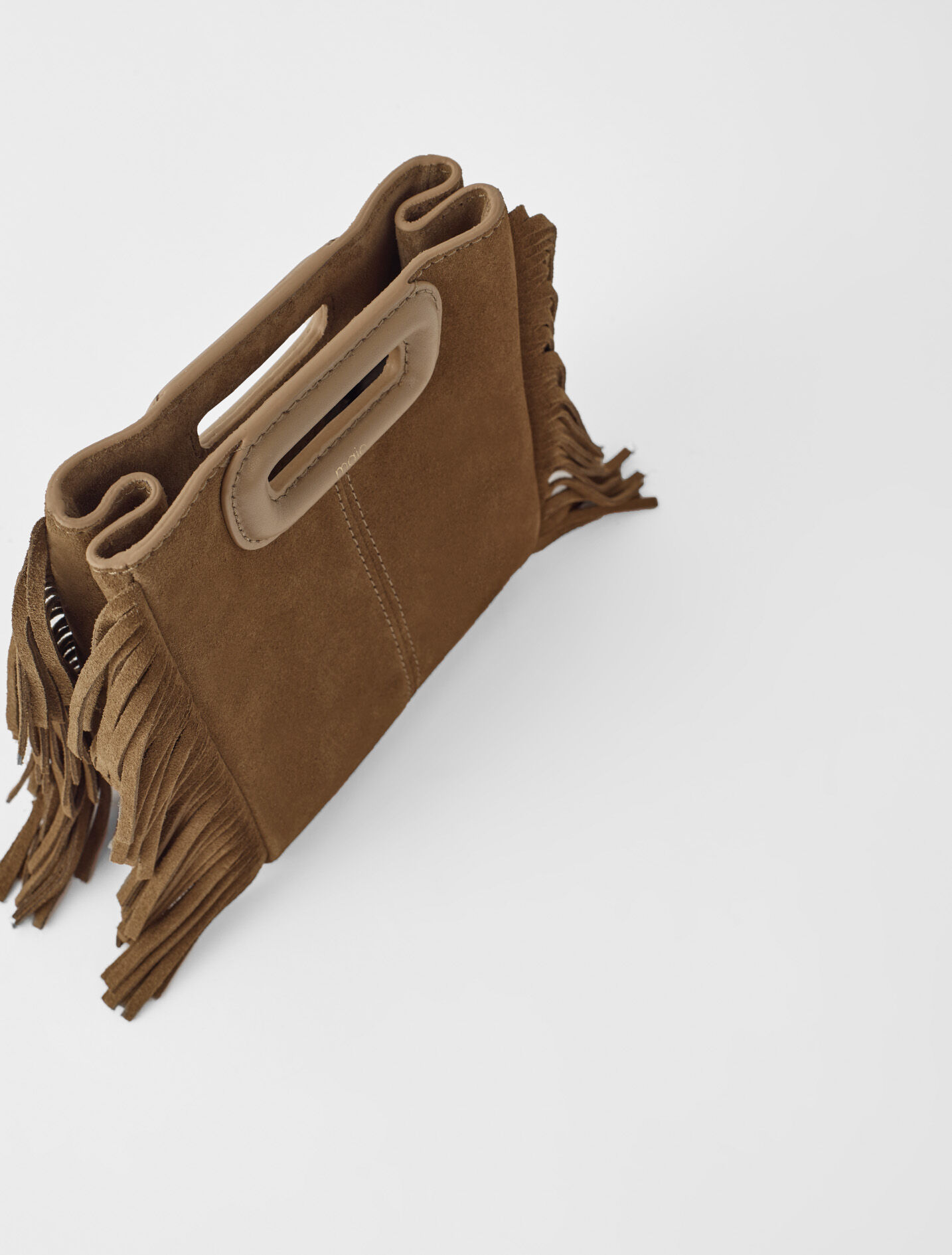 Leather bag with chain strap