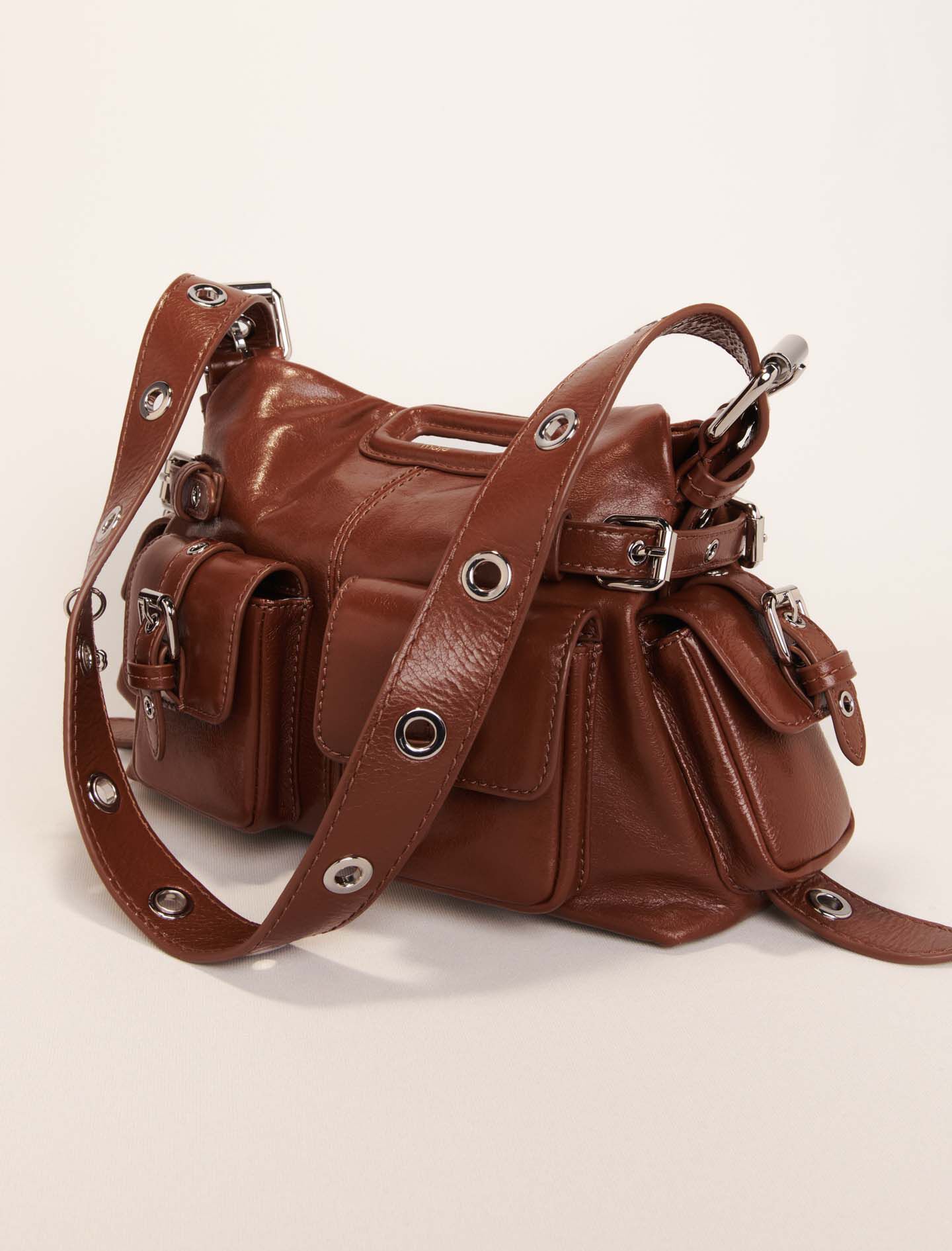 Miss M Mini cargo leather bag