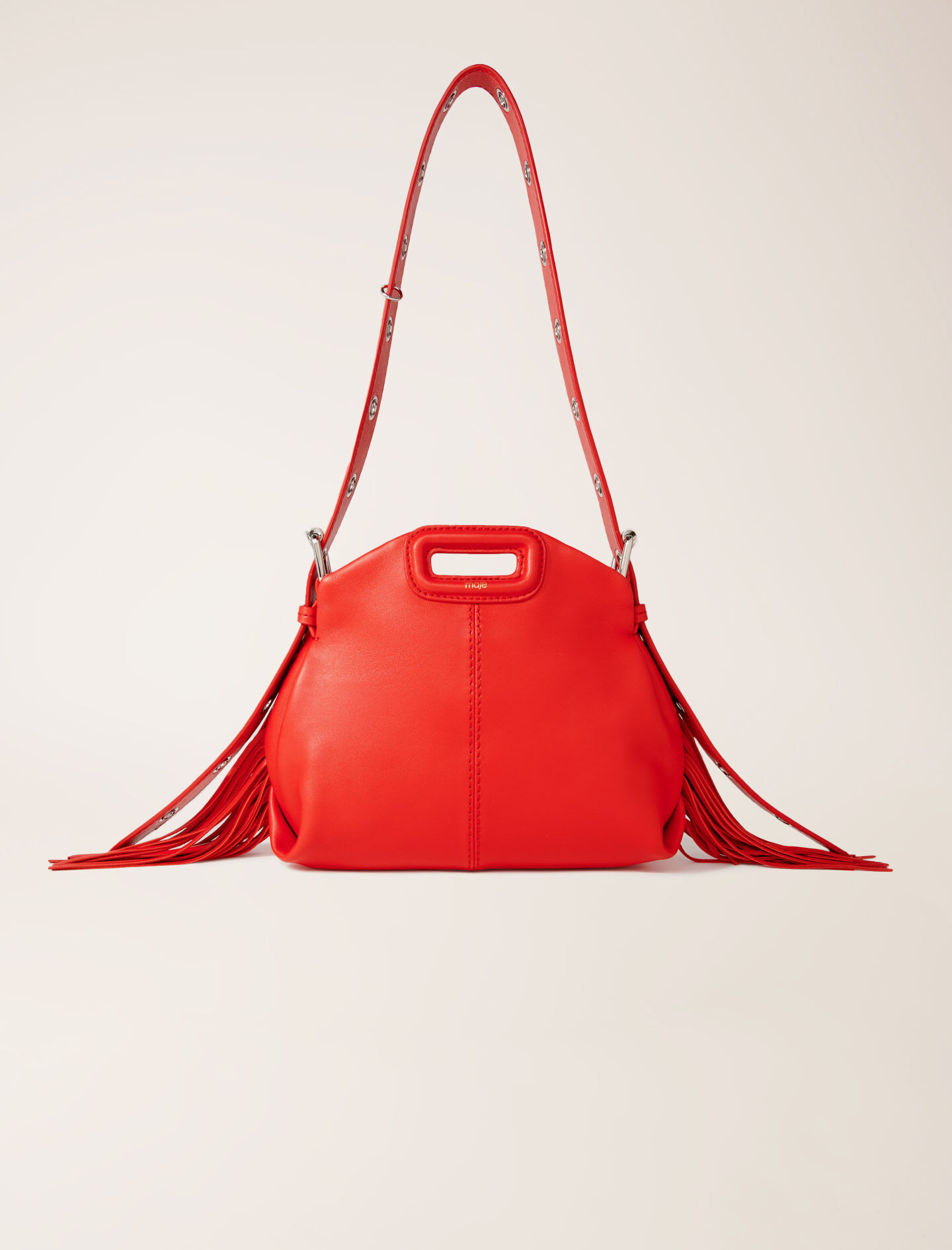 Plain leather mini Miss M bag