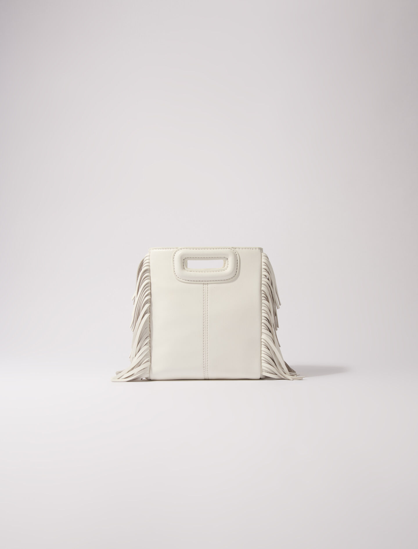 Mini embossed-leather M bag with chain