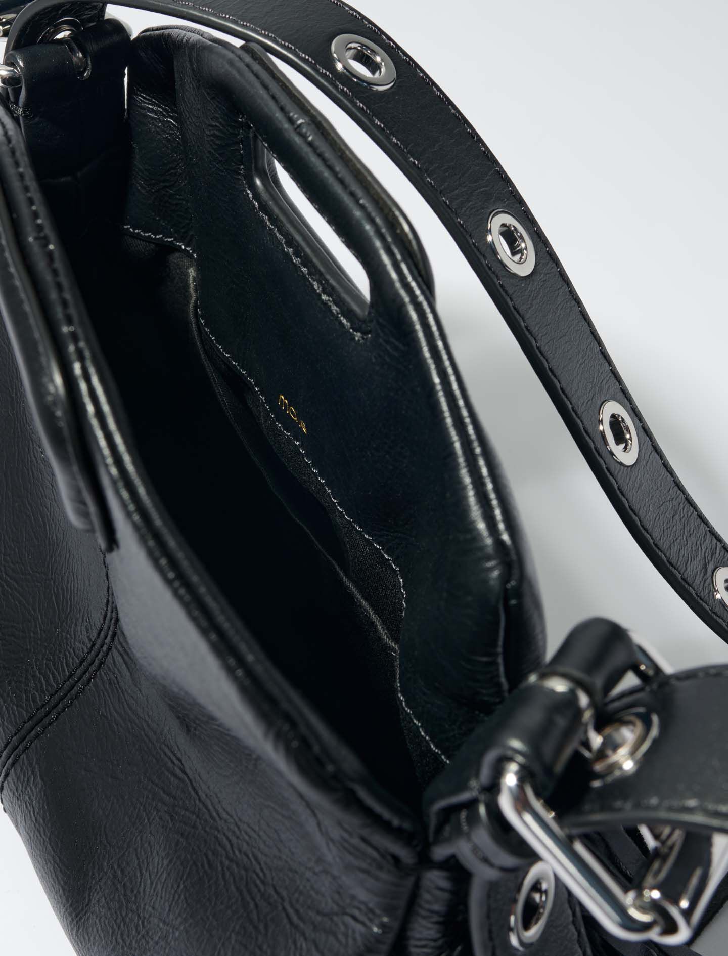 Crackle leather mini Miss M bag