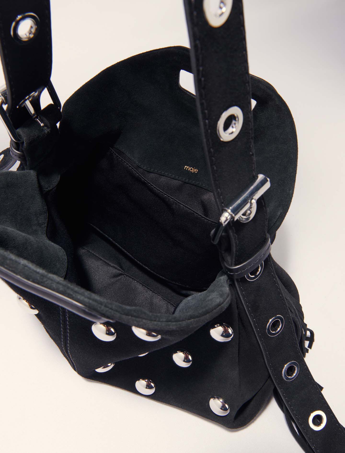 Miss M suede studded bag