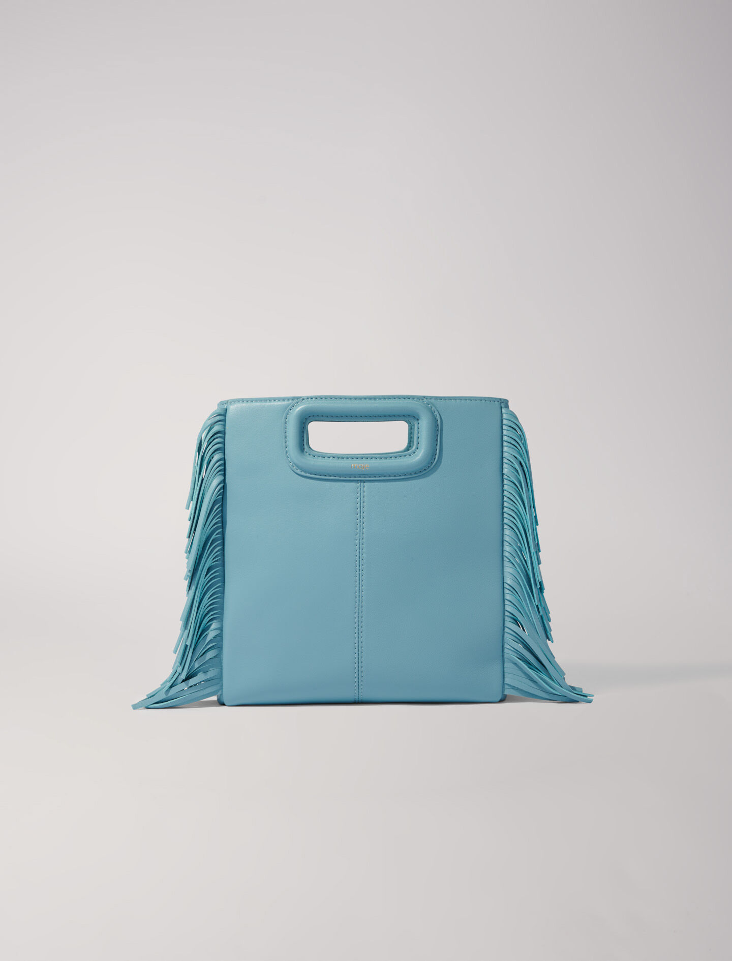 Crackled leather M bag