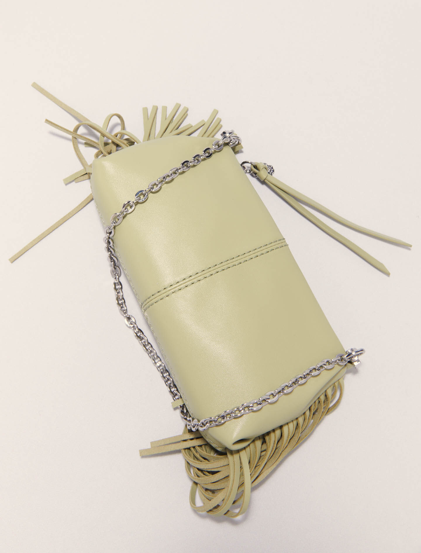 Miss M Pouch denim clutch bag