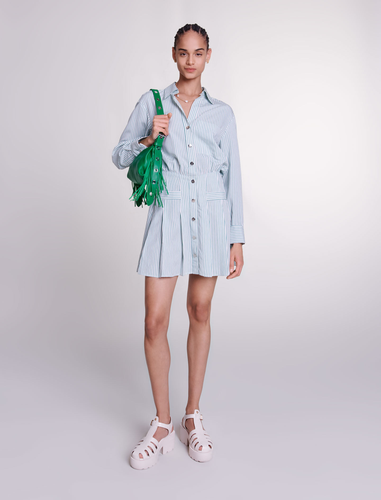 Plain leather mini Miss M bag