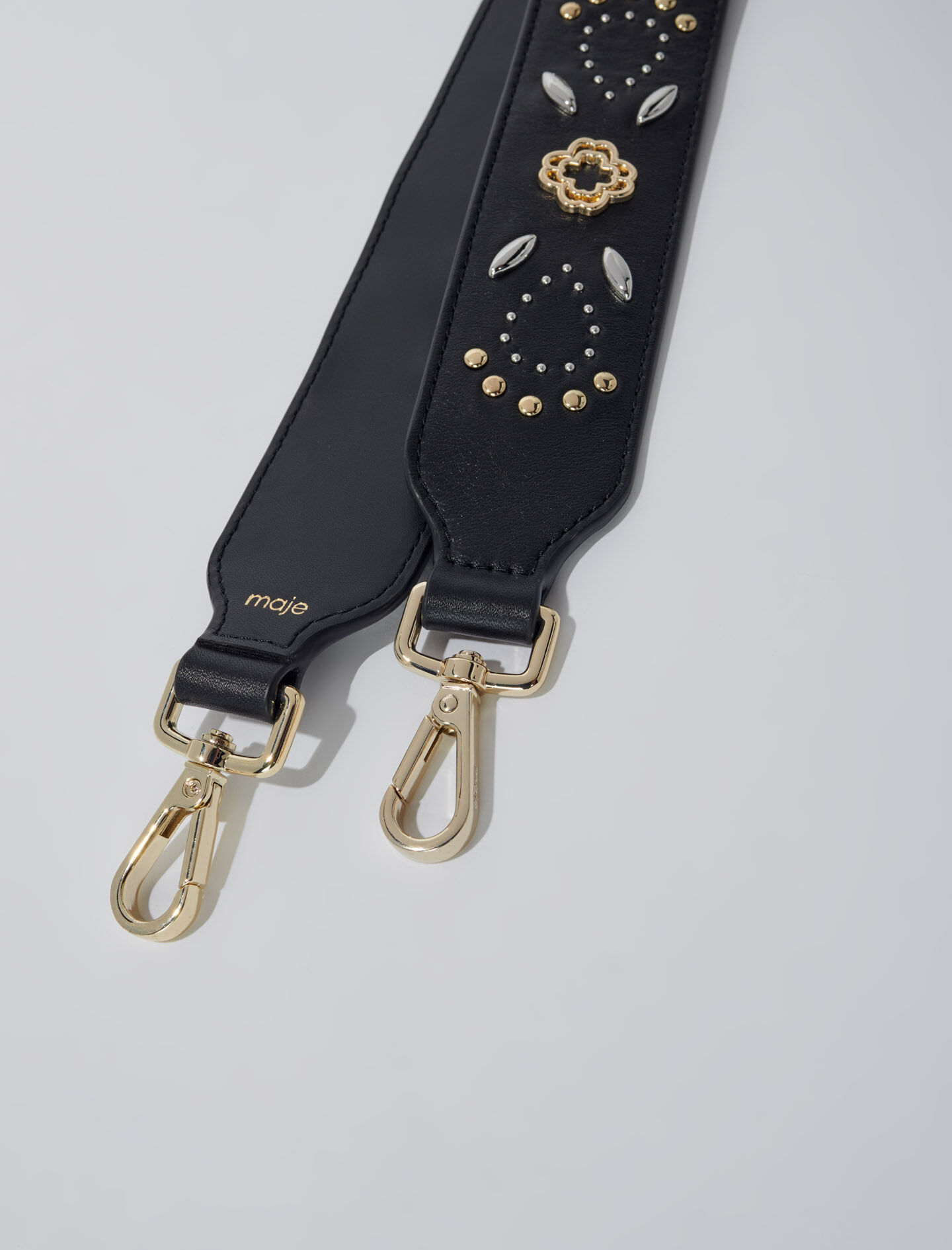 Studded leather strap