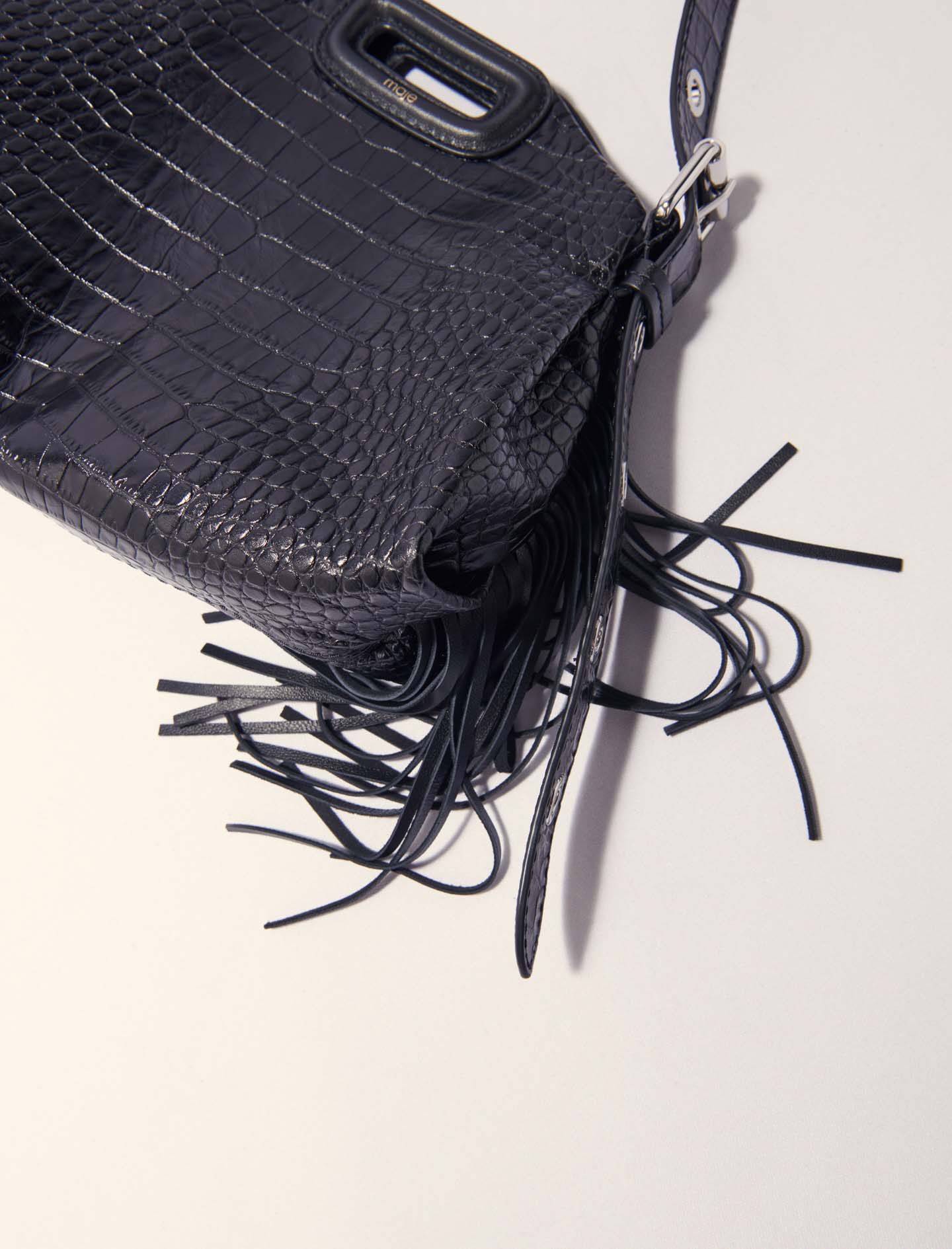 Miss M Mini embossed leather bag