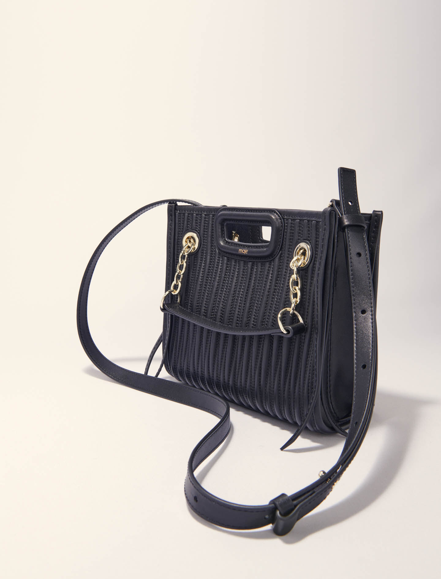 Mini quilted leather tote bag