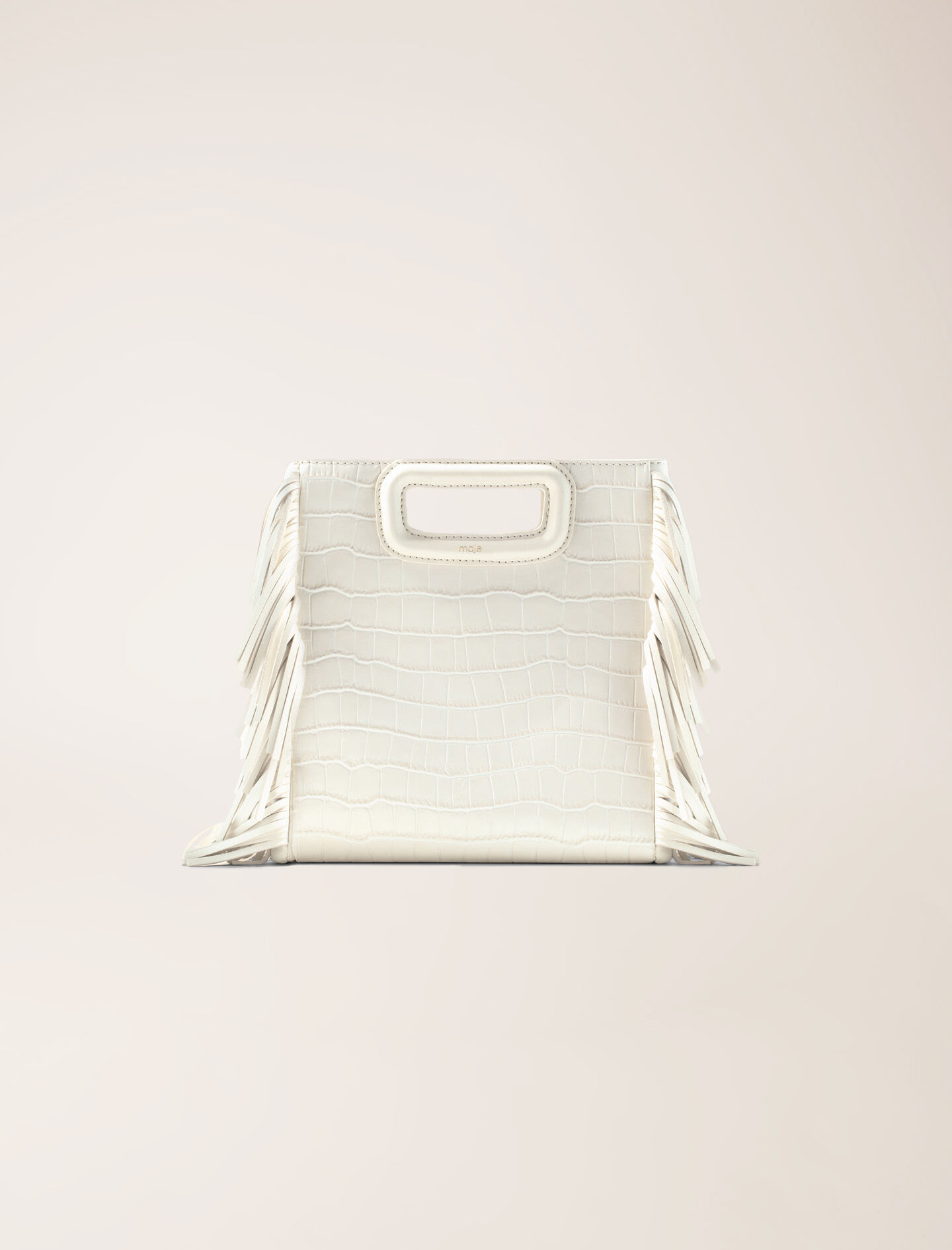 M bag in crocodile-effect leather