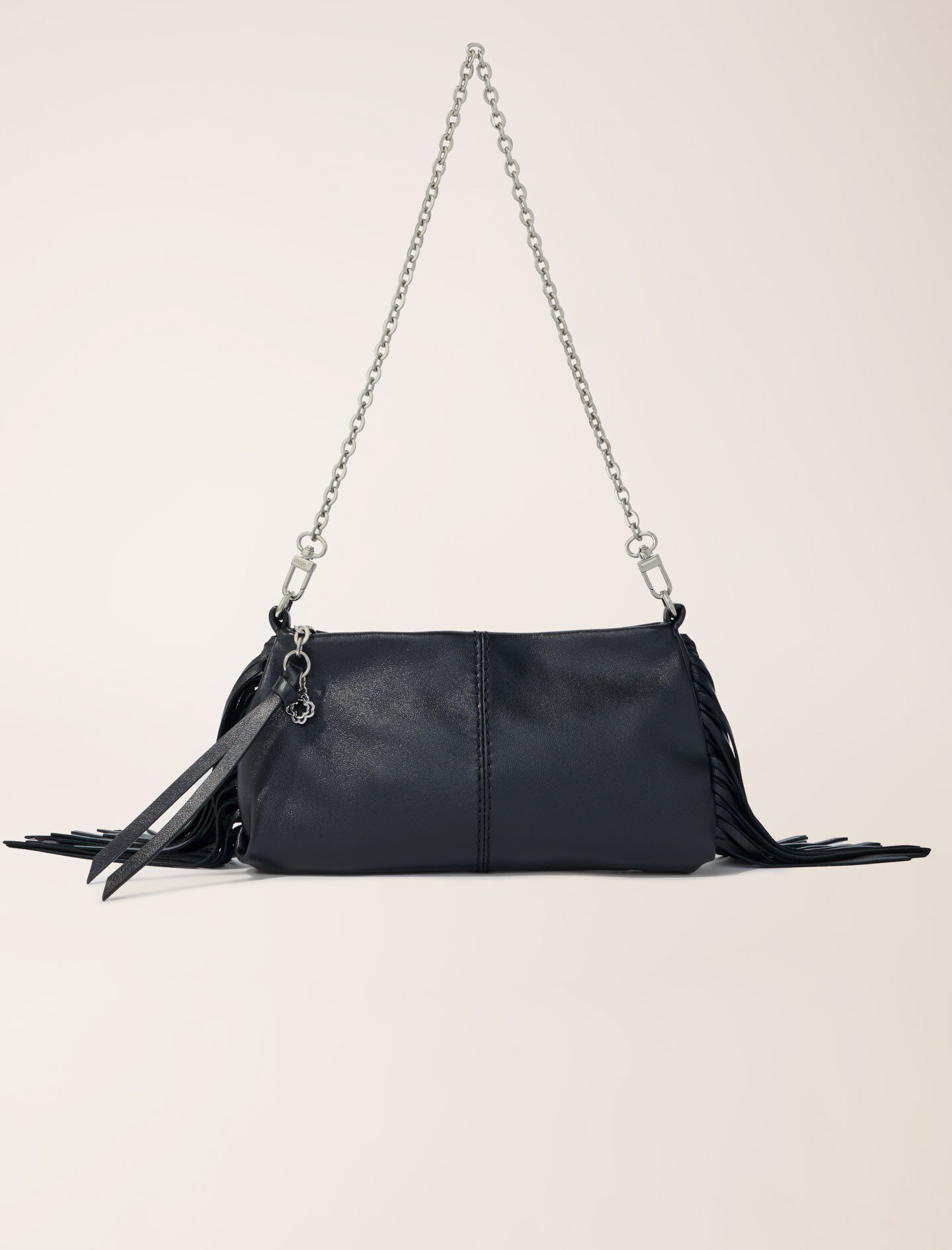 Miss M plain leather clutch bag