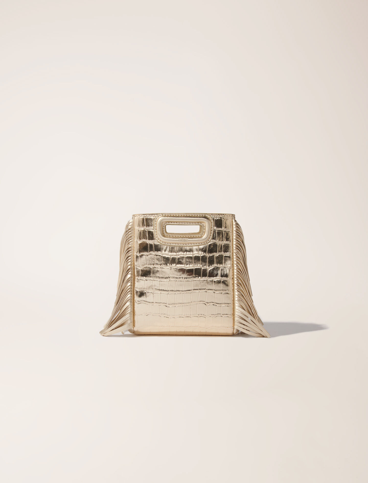 Leather bag with chain strap