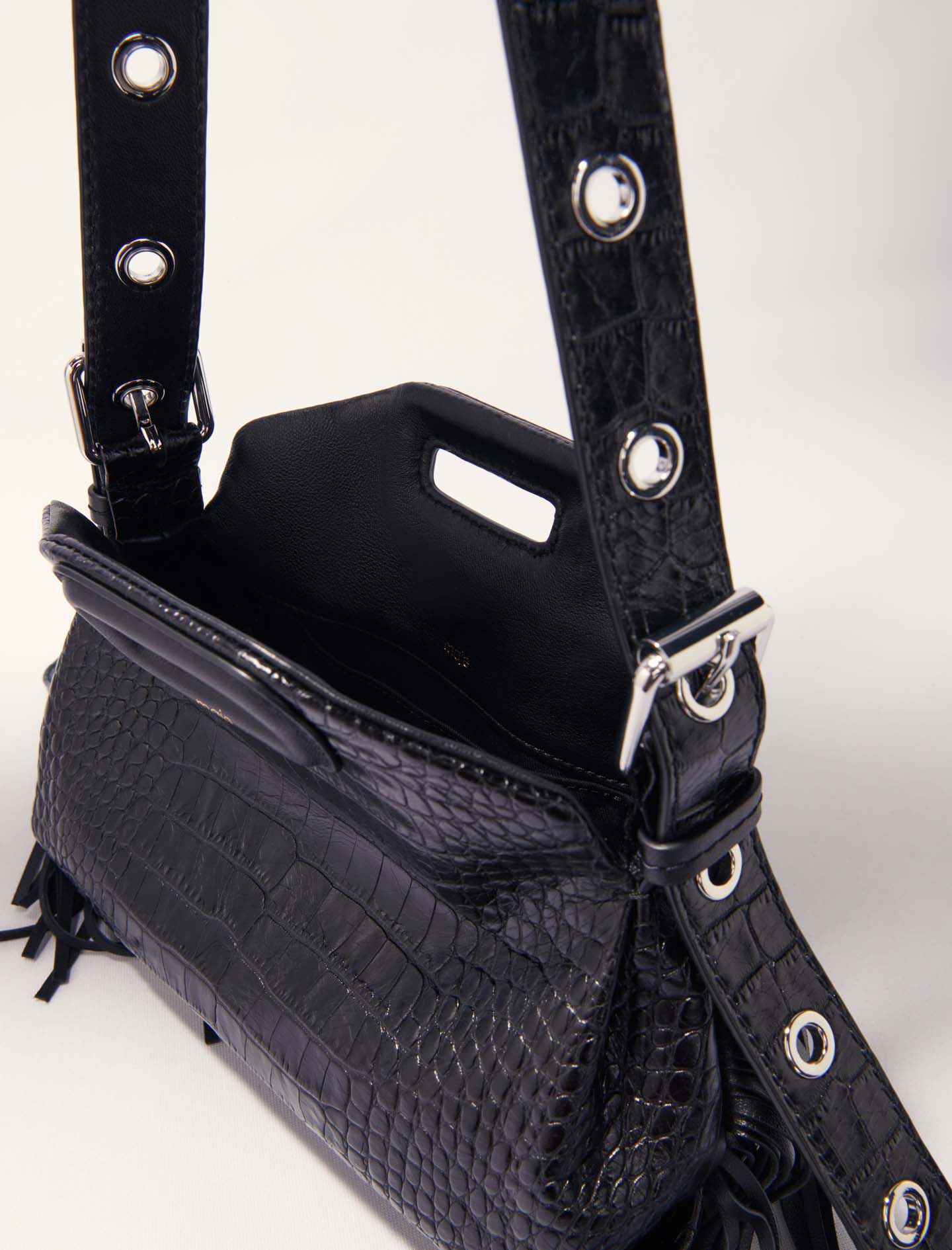 Miss M Mini embossed leather bag