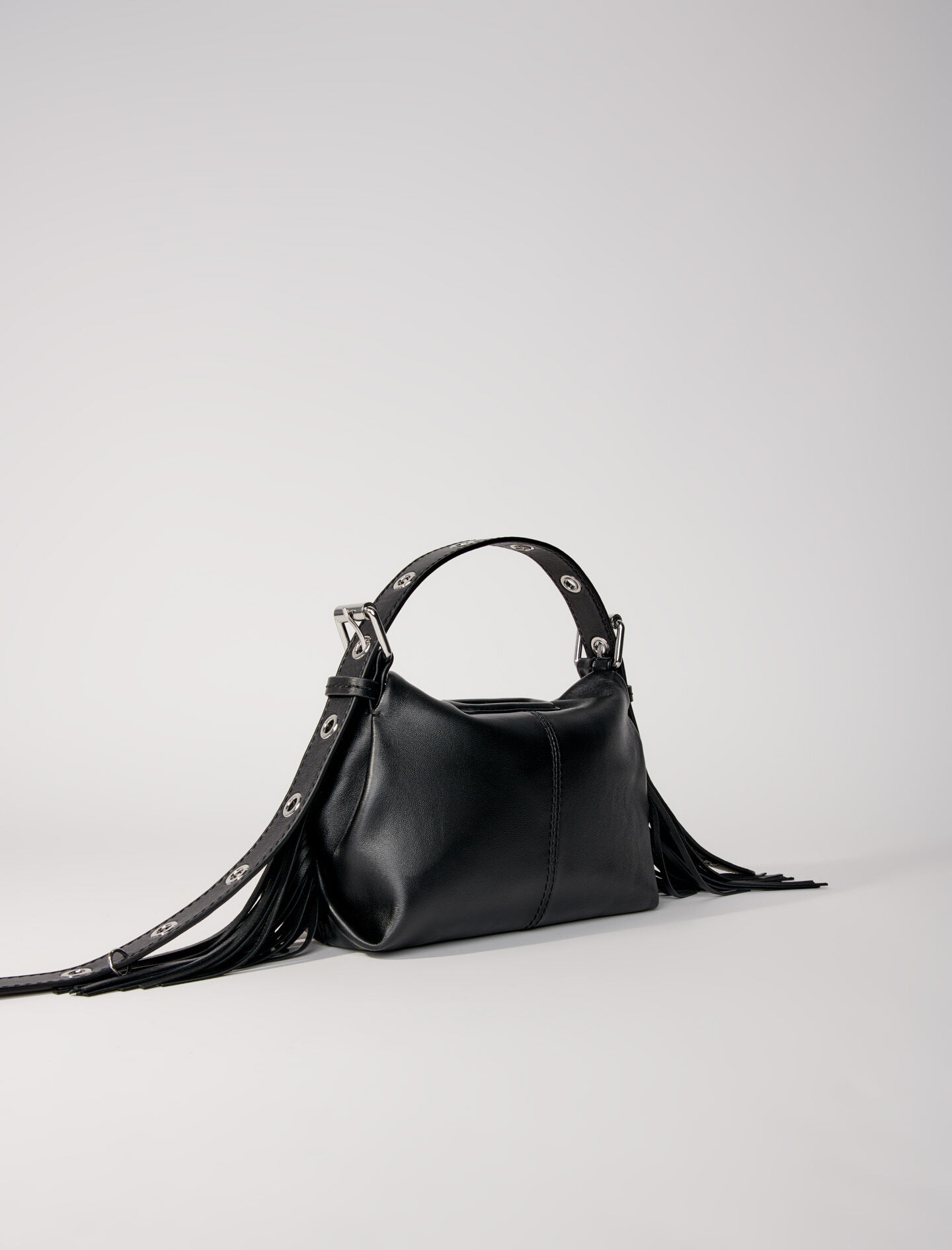 Plain leather mini Miss M bag