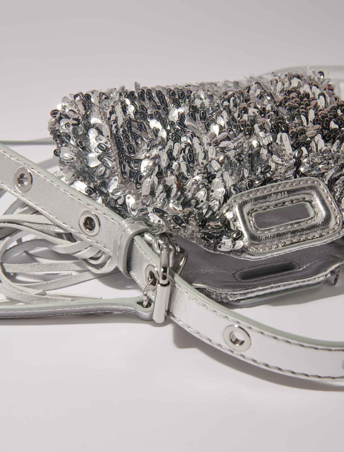 Miss M Nano bag with silver sequins