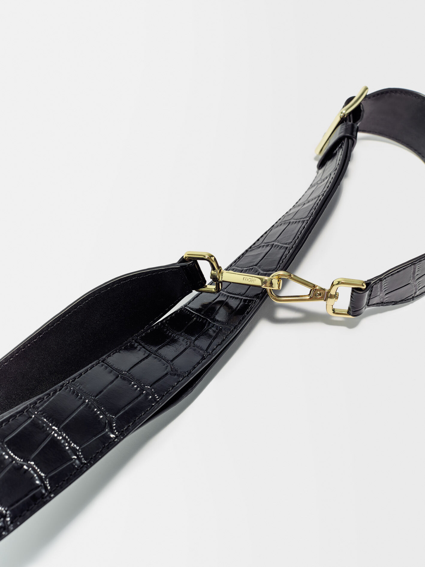 Leather shoulder strap