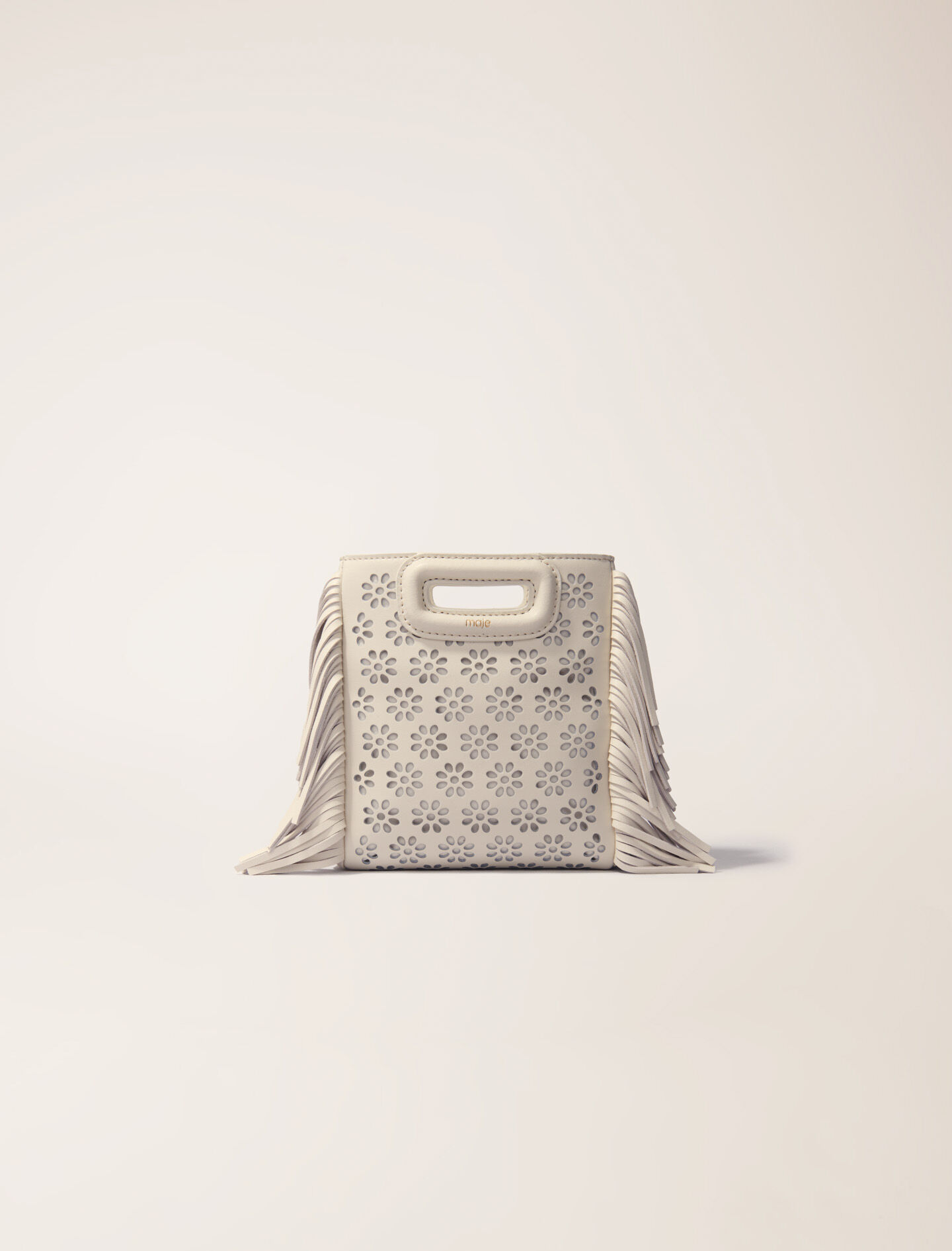 Leather bag with chain strap