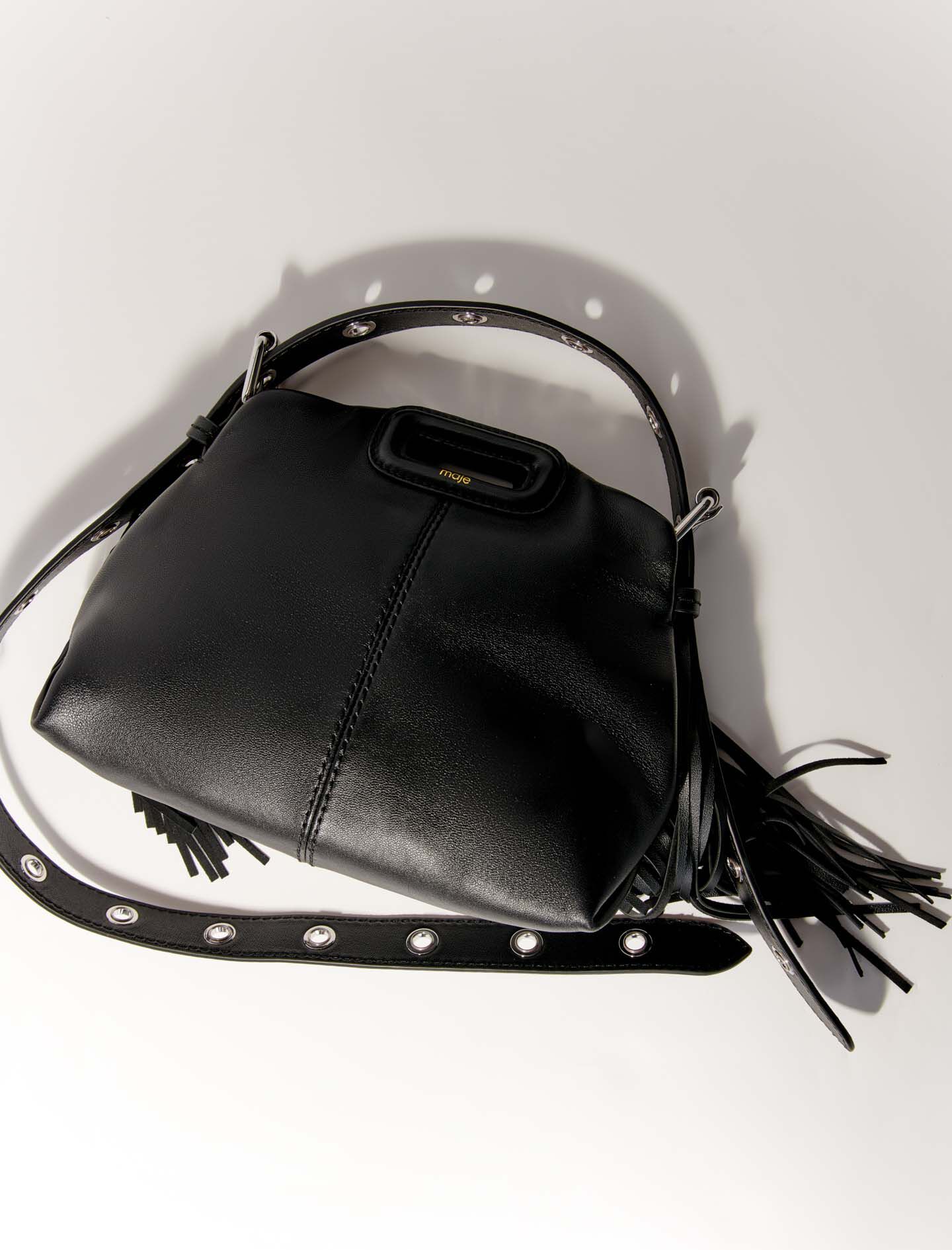 Plain leather mini Miss M bag
