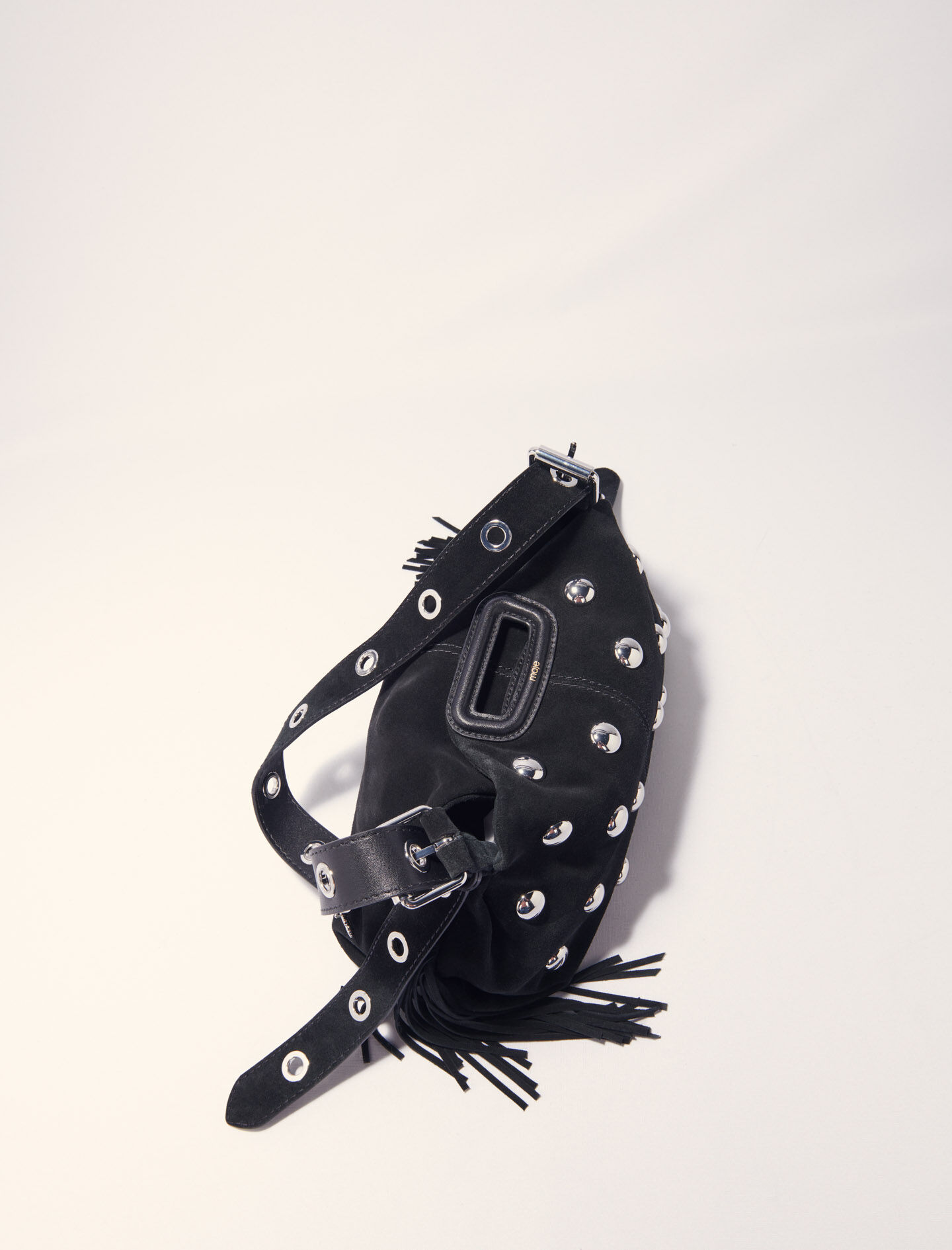 Miss M suede studded bag