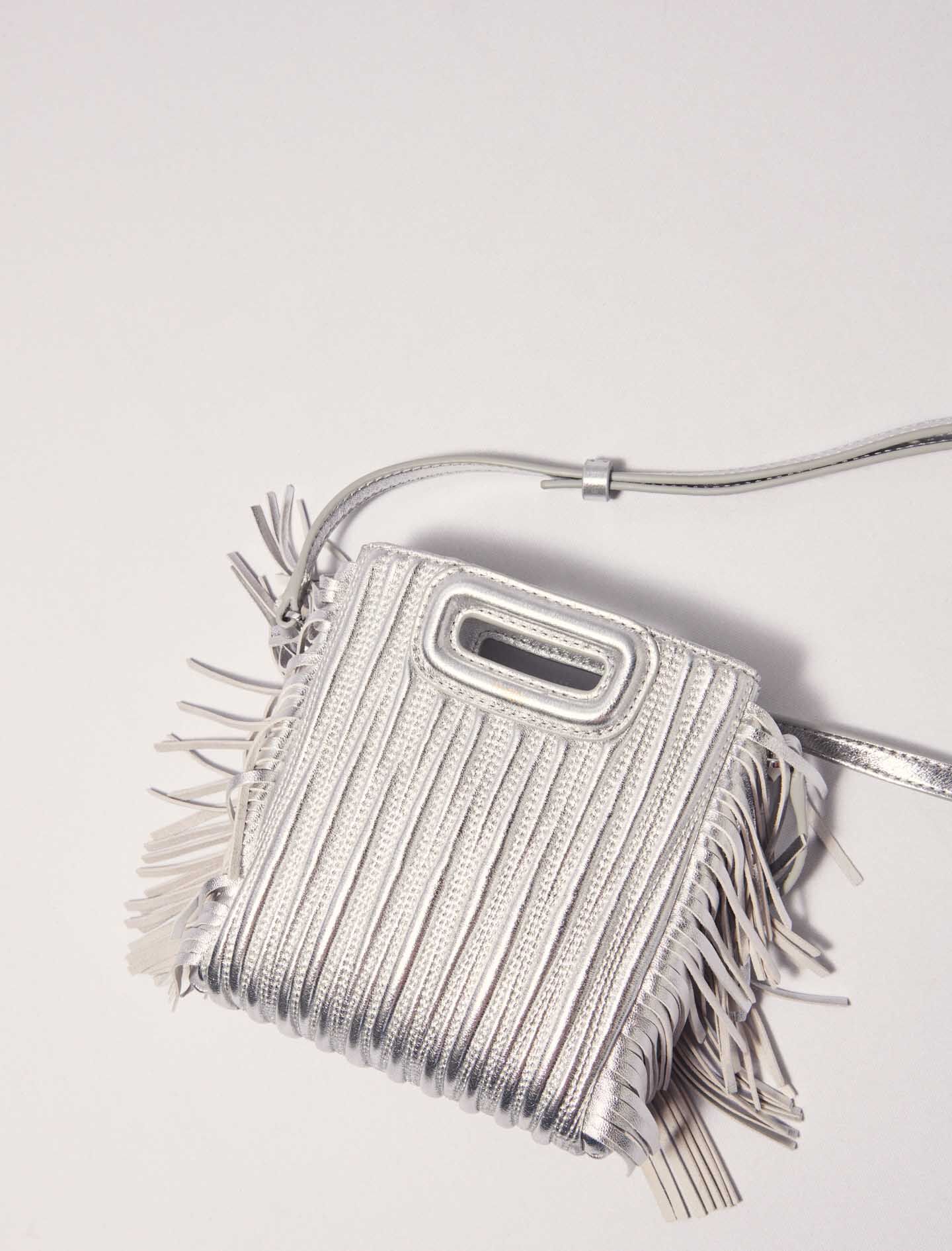 Metallic quilted leather M Mini bag