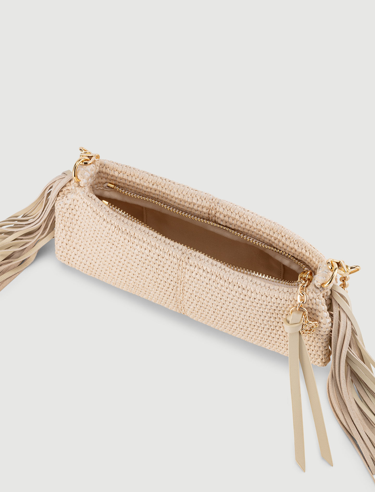 Miss M Pouch denim clutch bag