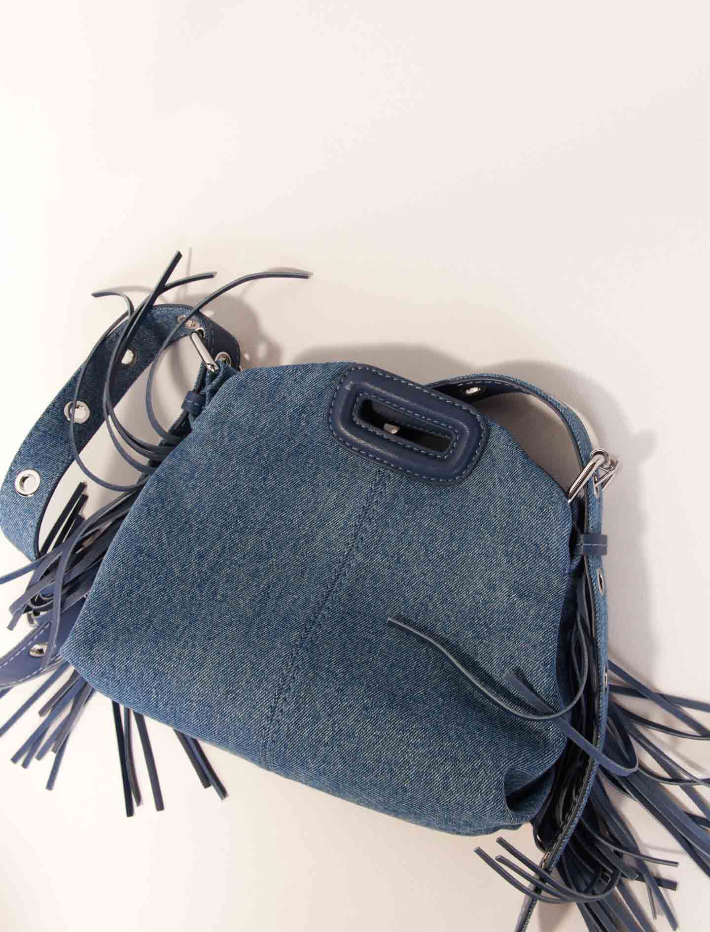 Miss M Mini embossed leather bag