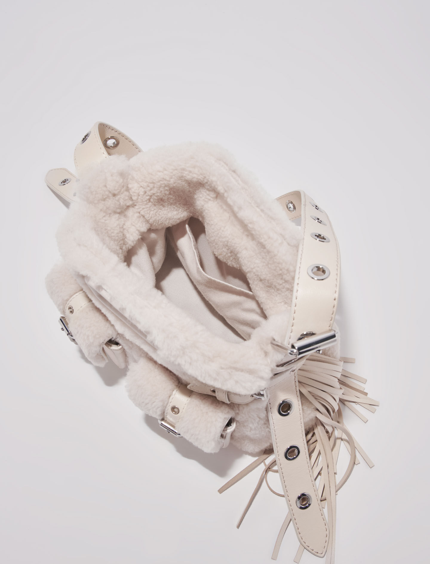 Miss M Mini faux fur cargo bag