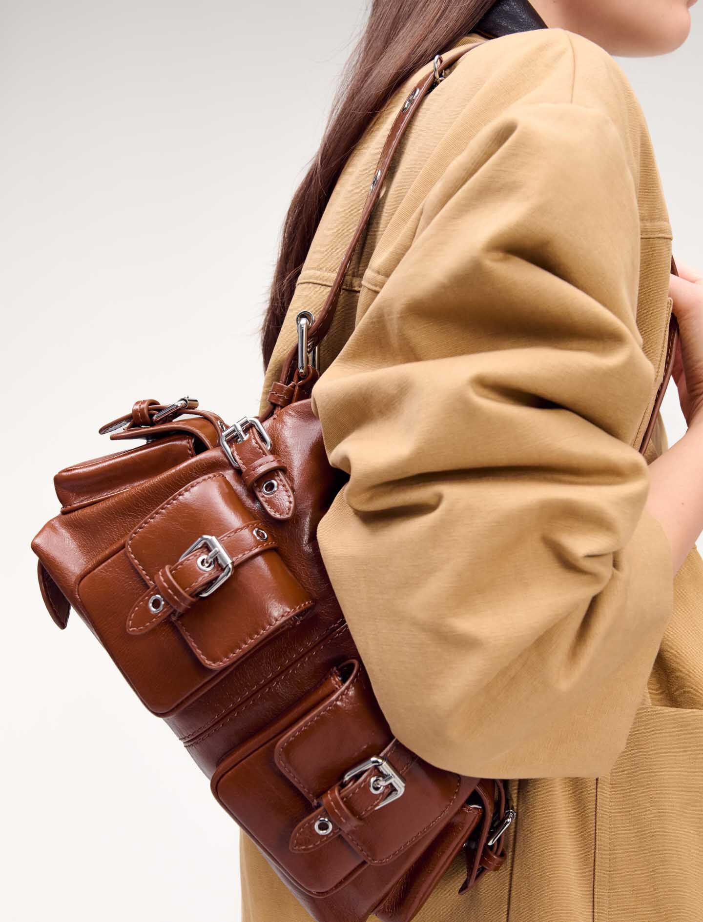 Miss M Mini cargo leather bag