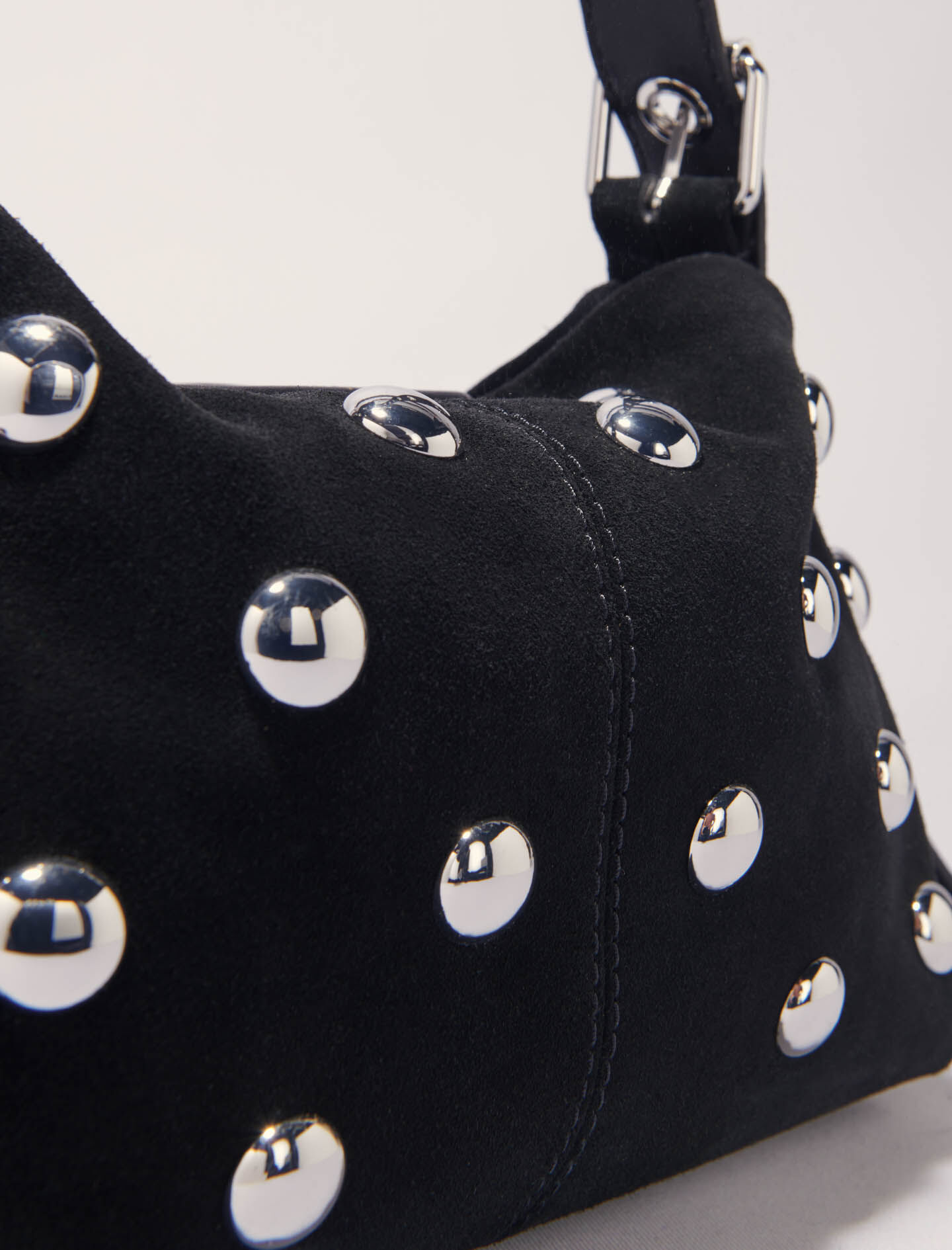 Miss M suede studded bag