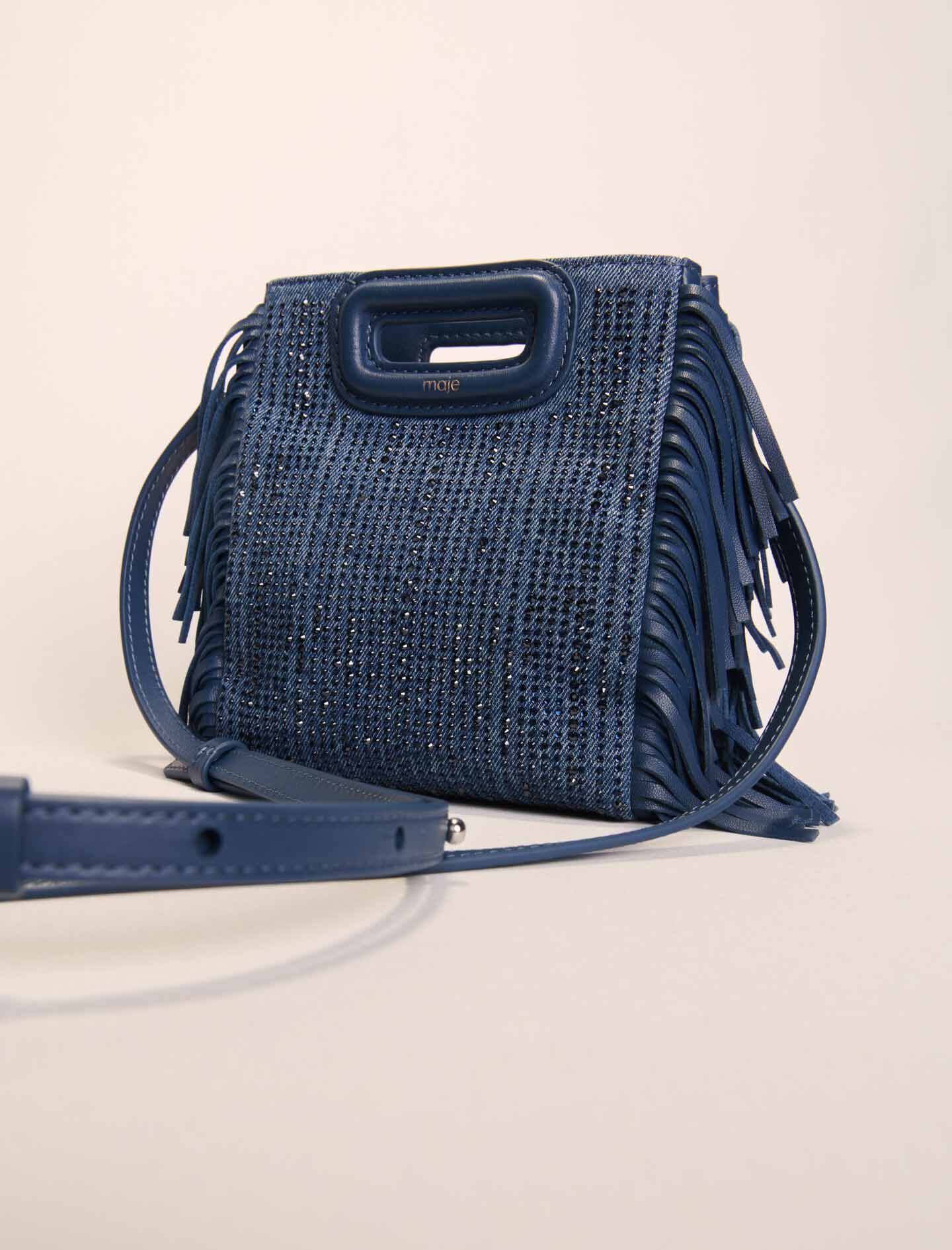 Leather bag with chain strap