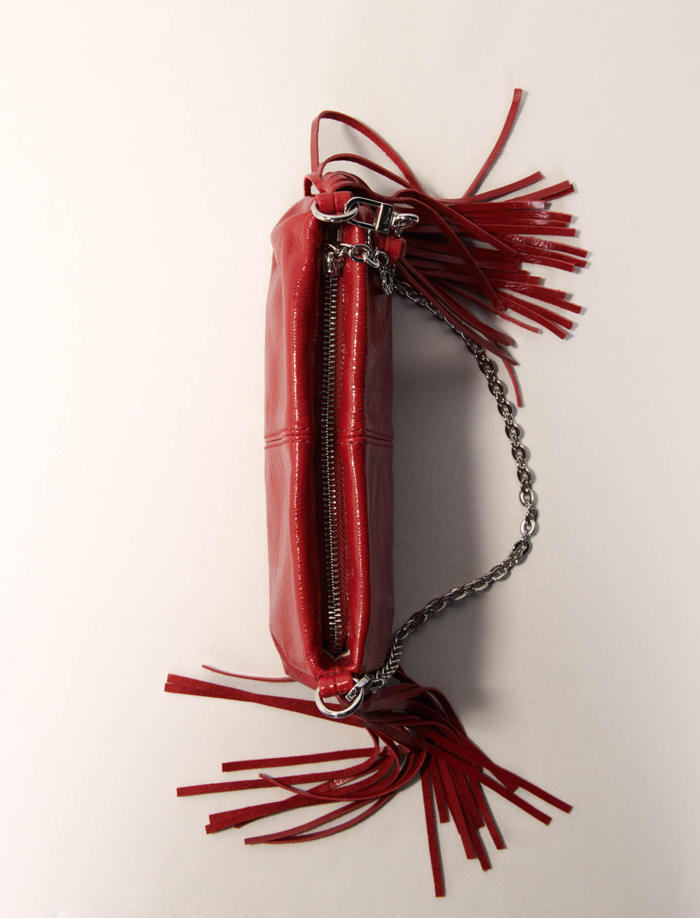 Miss M Pouch denim clutch bag